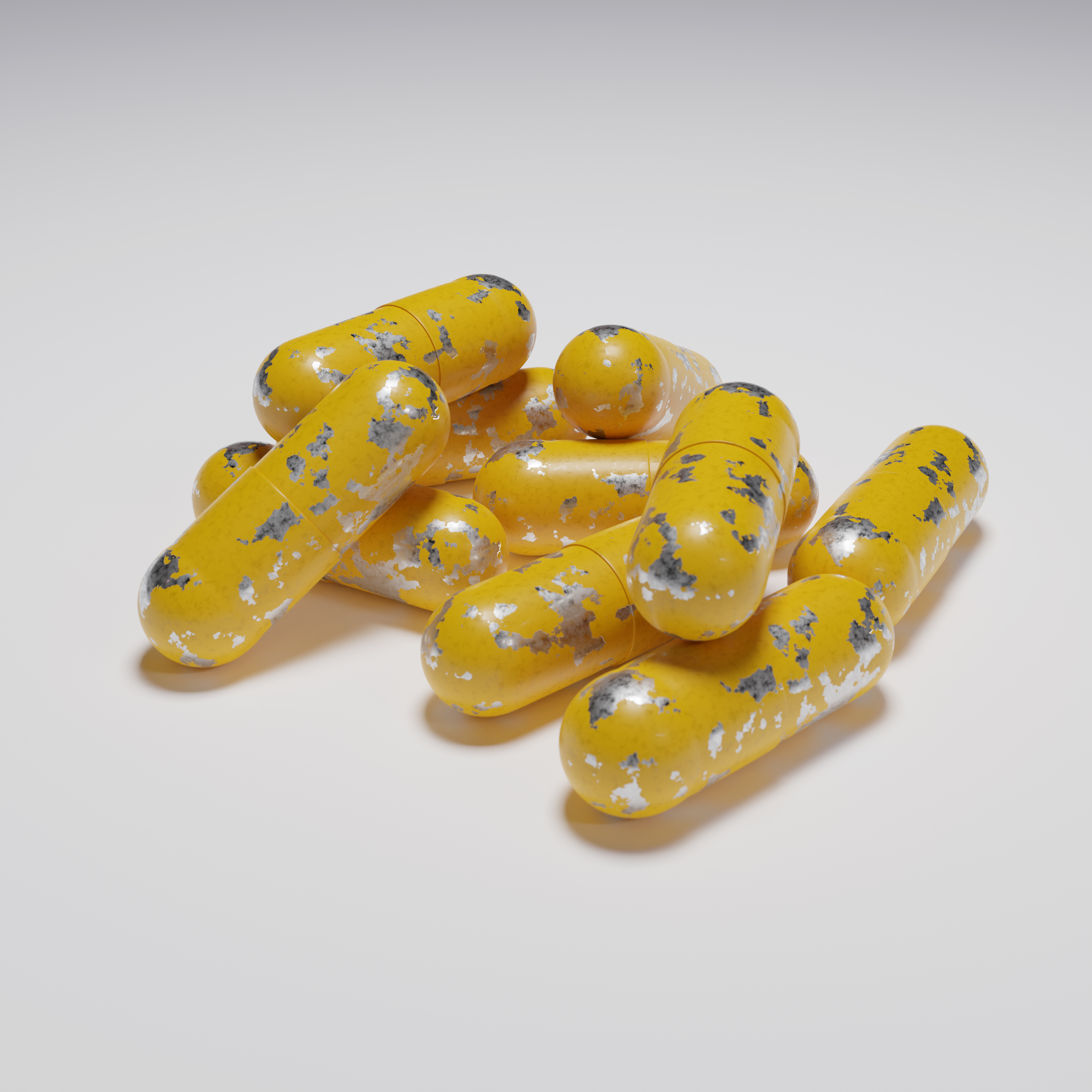Old Paint Yellow Capsule Pills