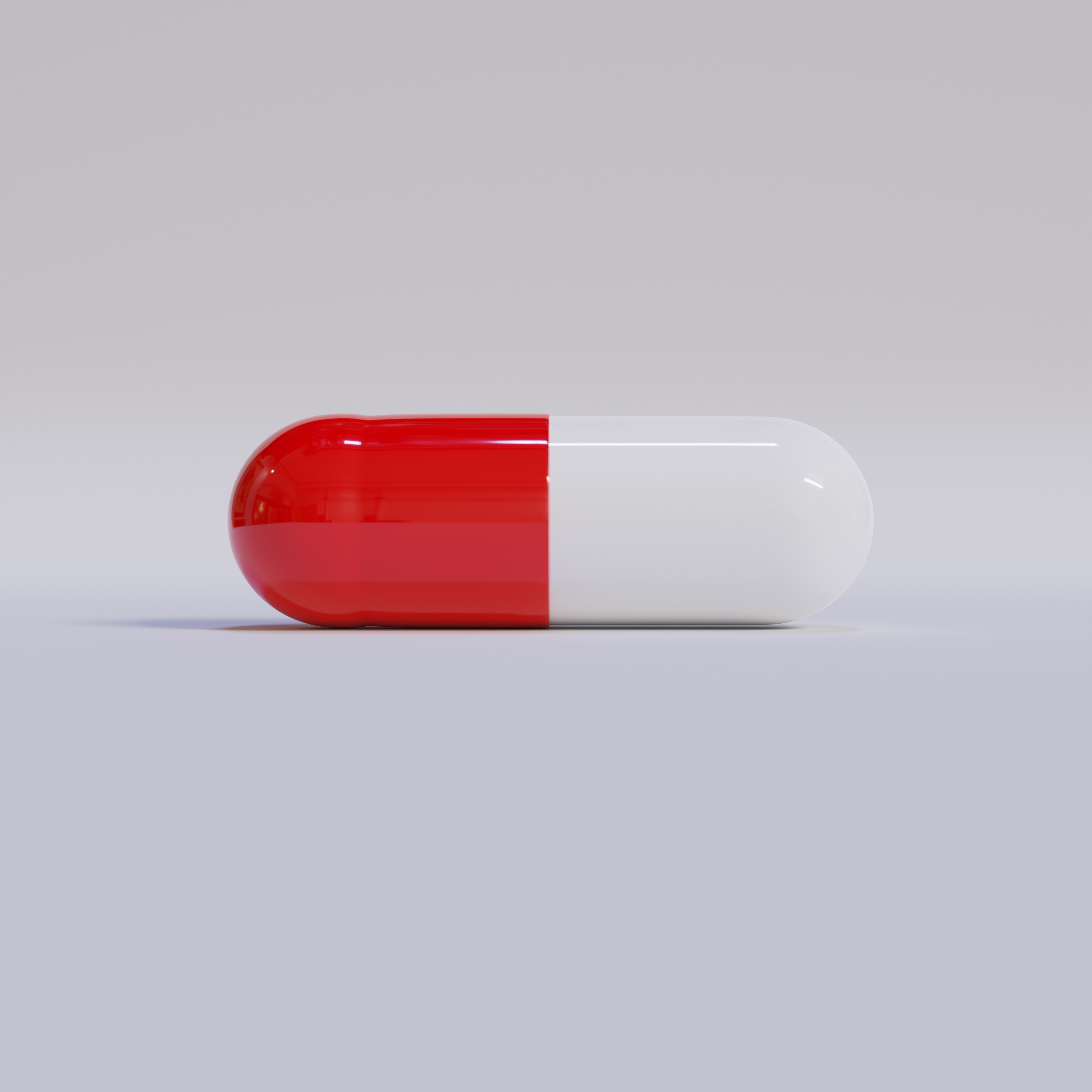 White and Red Capsule Pill