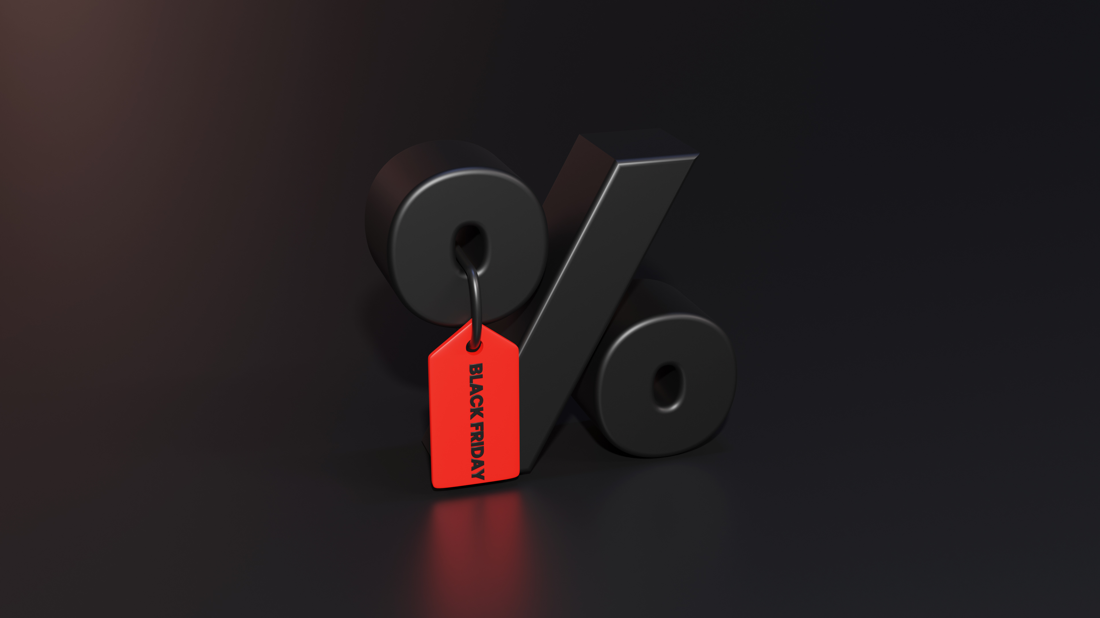 Black Friday Percent Discount With Black Background-2
