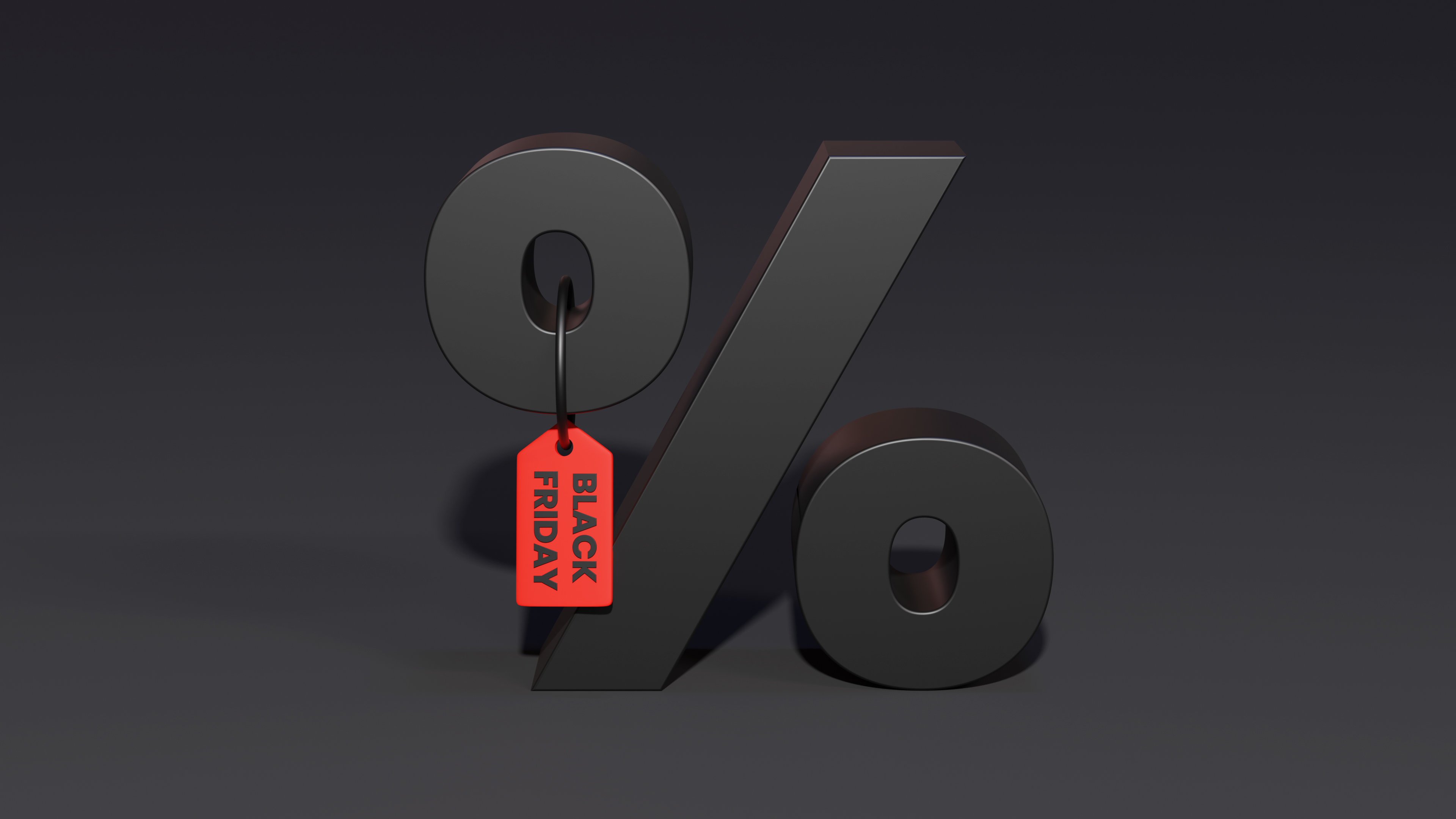 Black Friday Percent Discount With Black Background-1