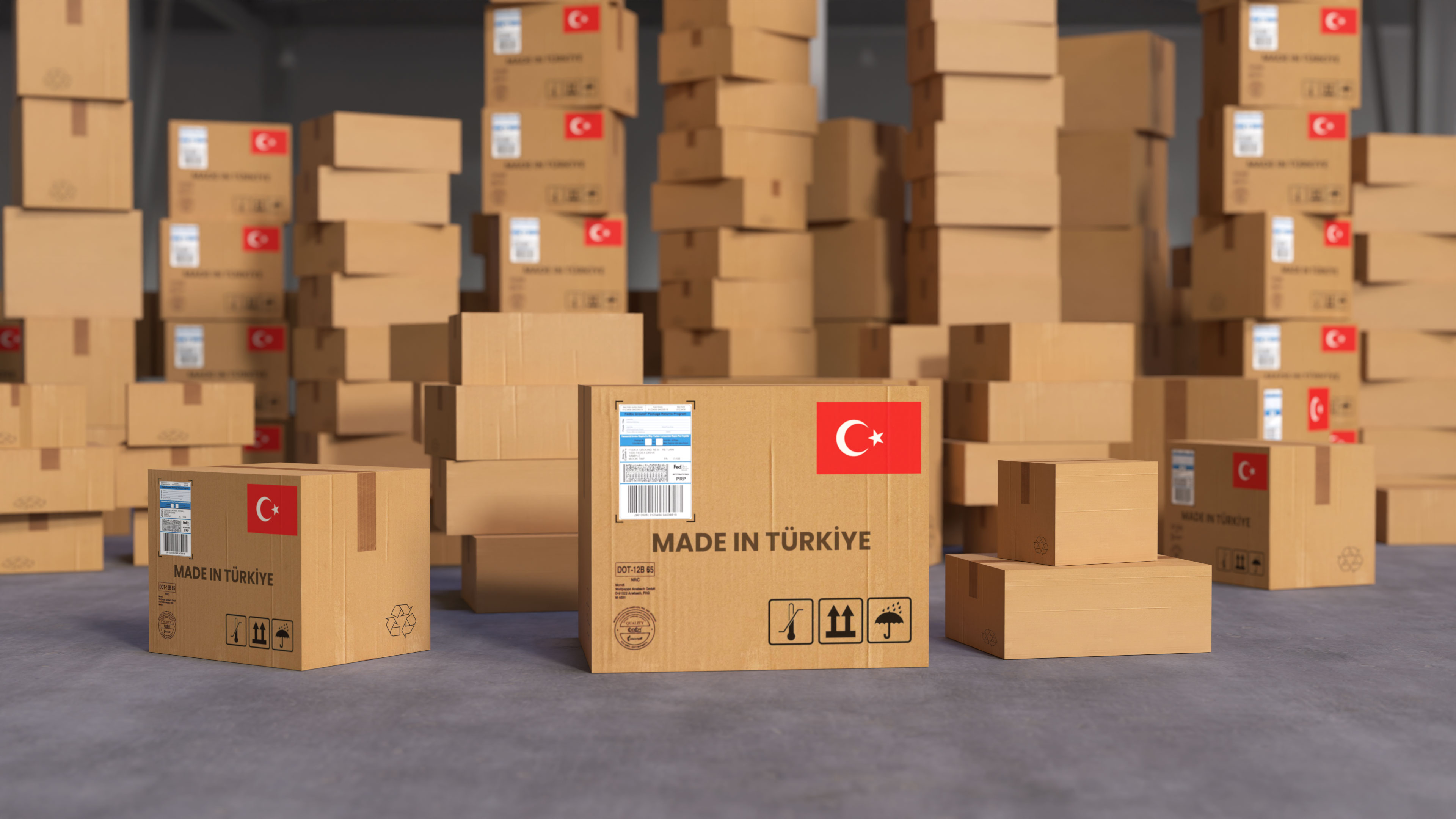 Made in Turkey Cardboard Shipping Boxes