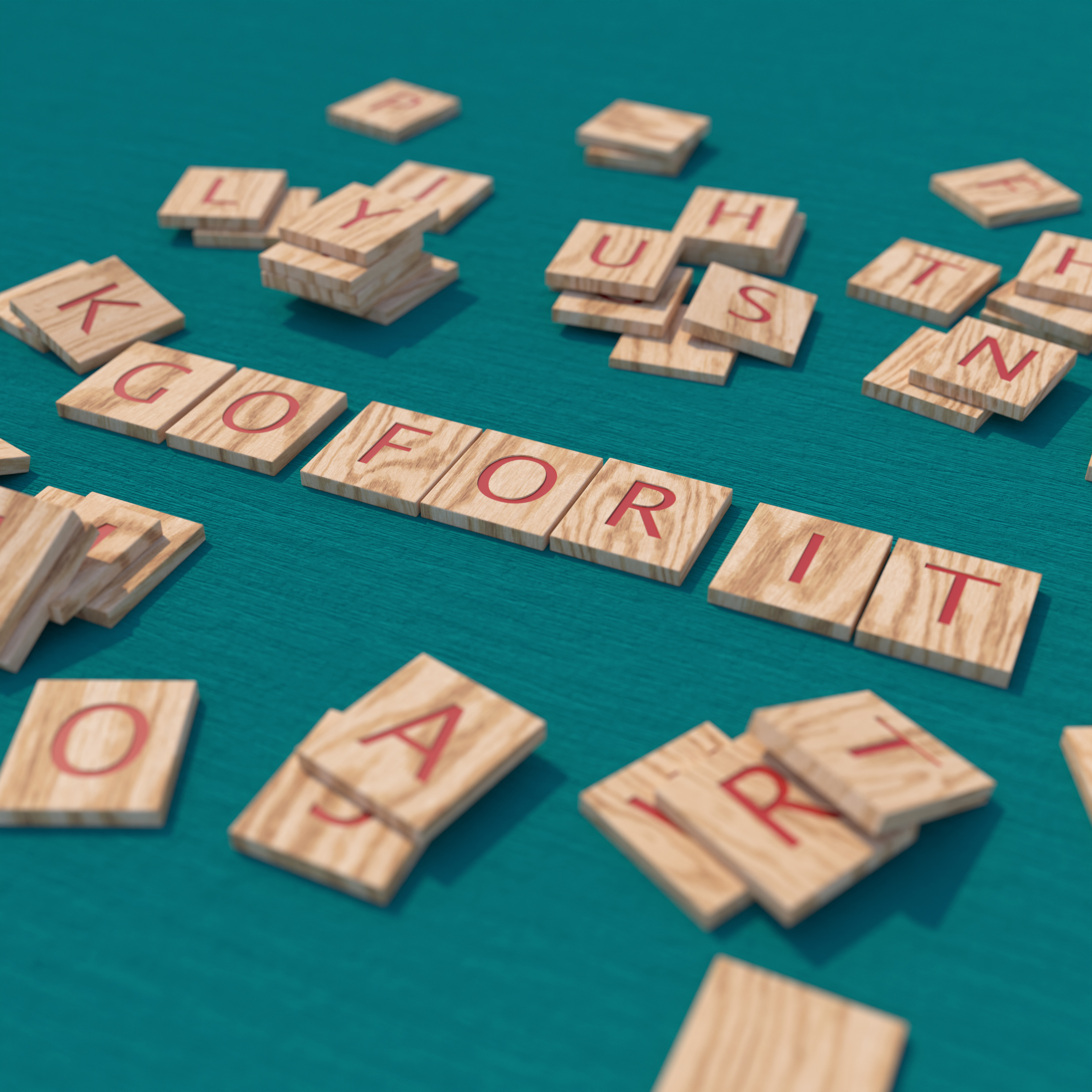 Wooden Scrabble Letters GO FOR IT (2)