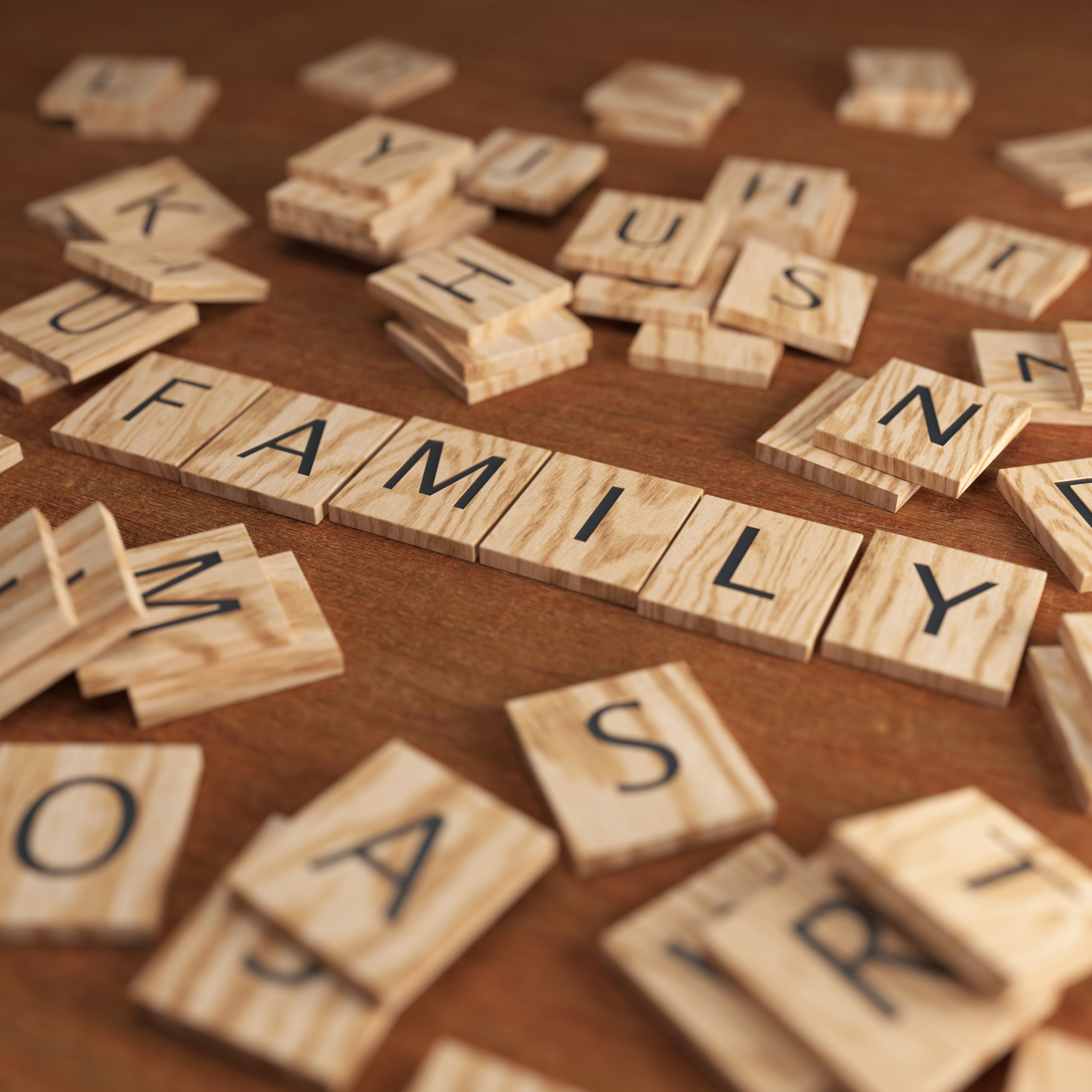 Scrabble Letters FAMILY