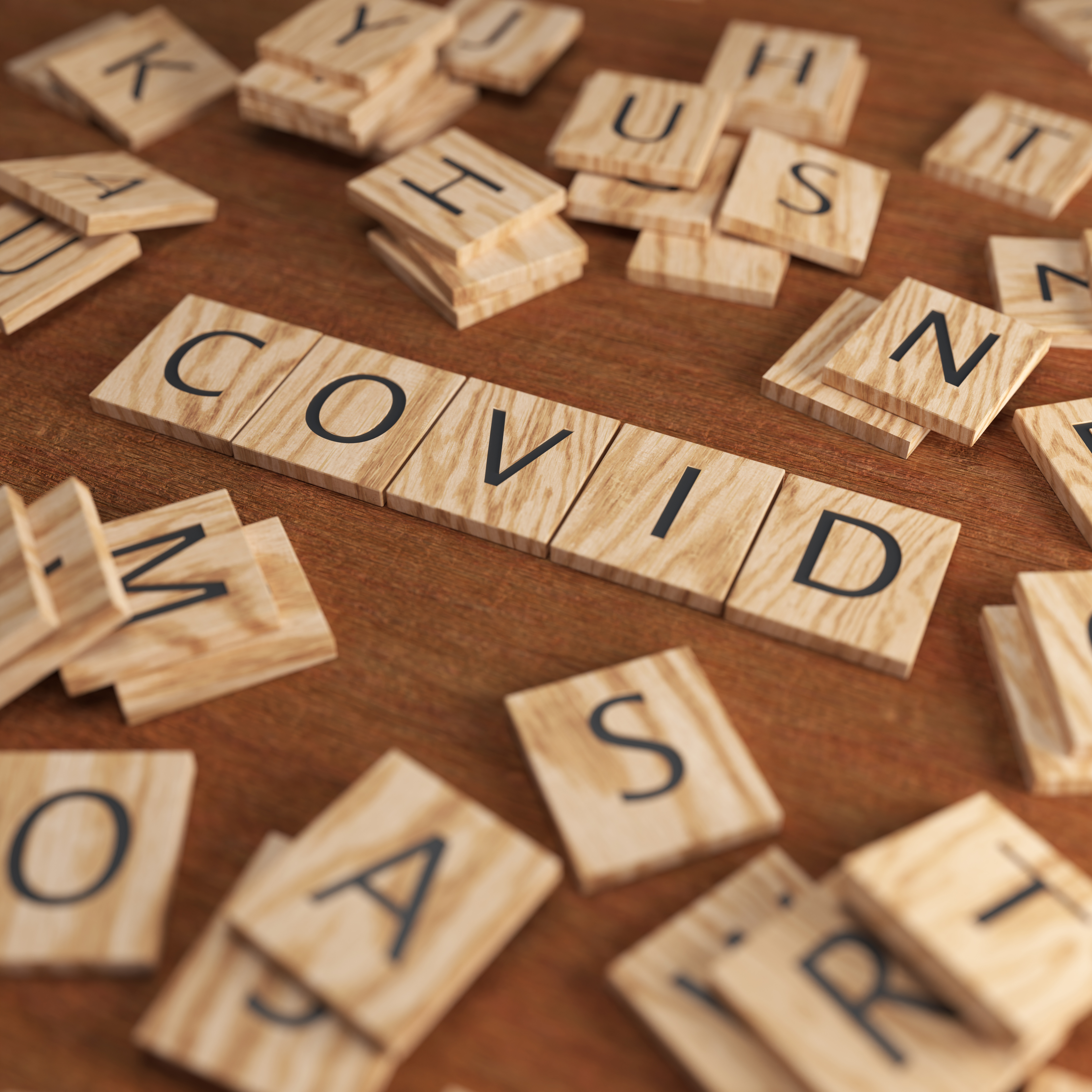 Scrabble Letters COVID