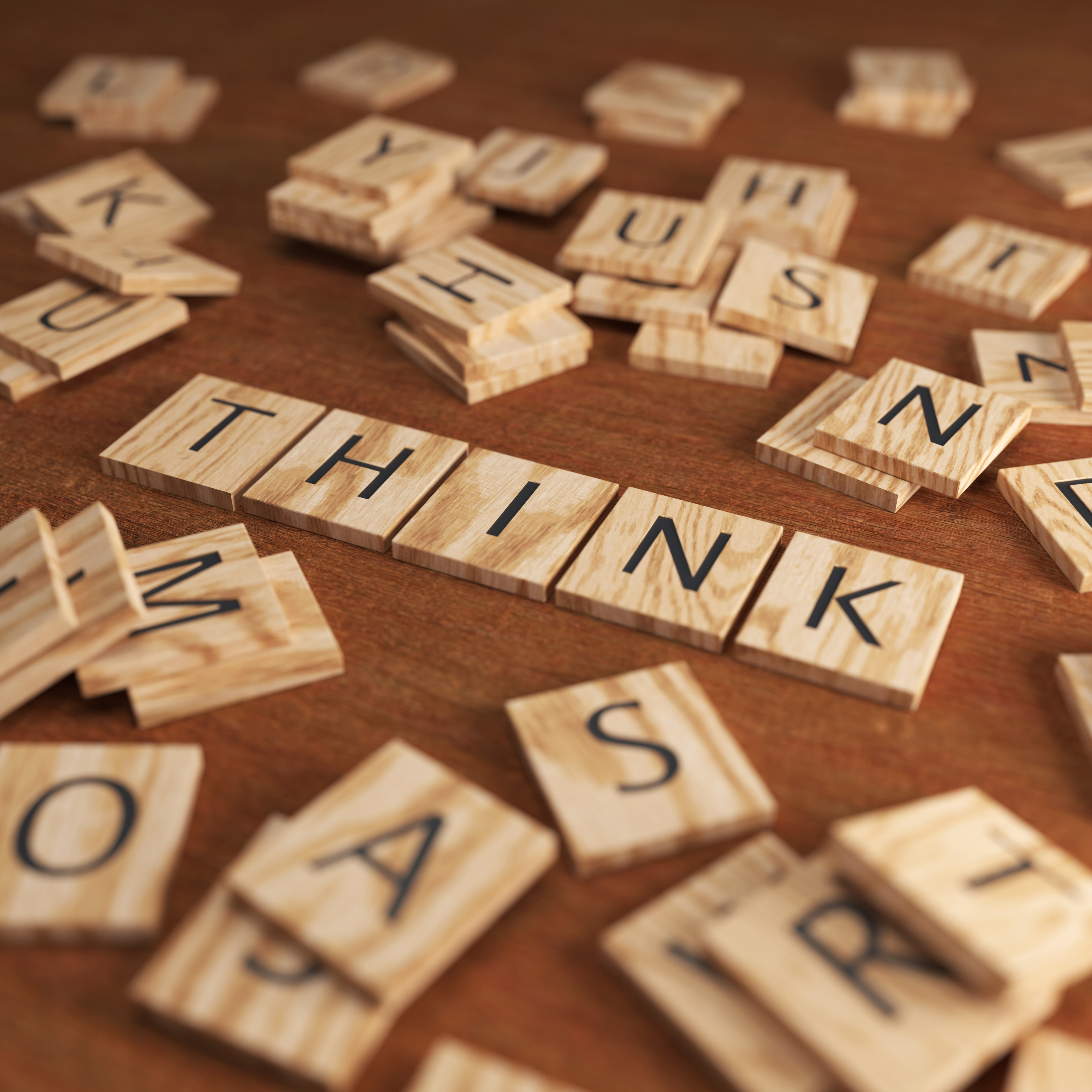 Scrabble Letters THINK