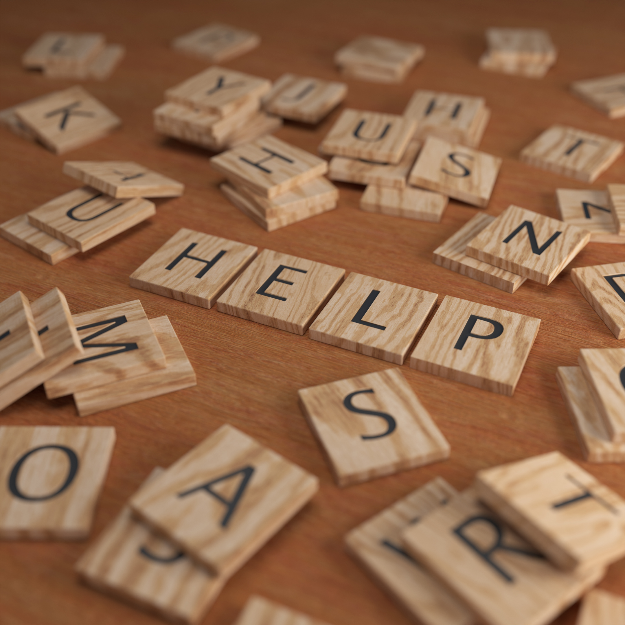Wooden Scrabble Letters HELP