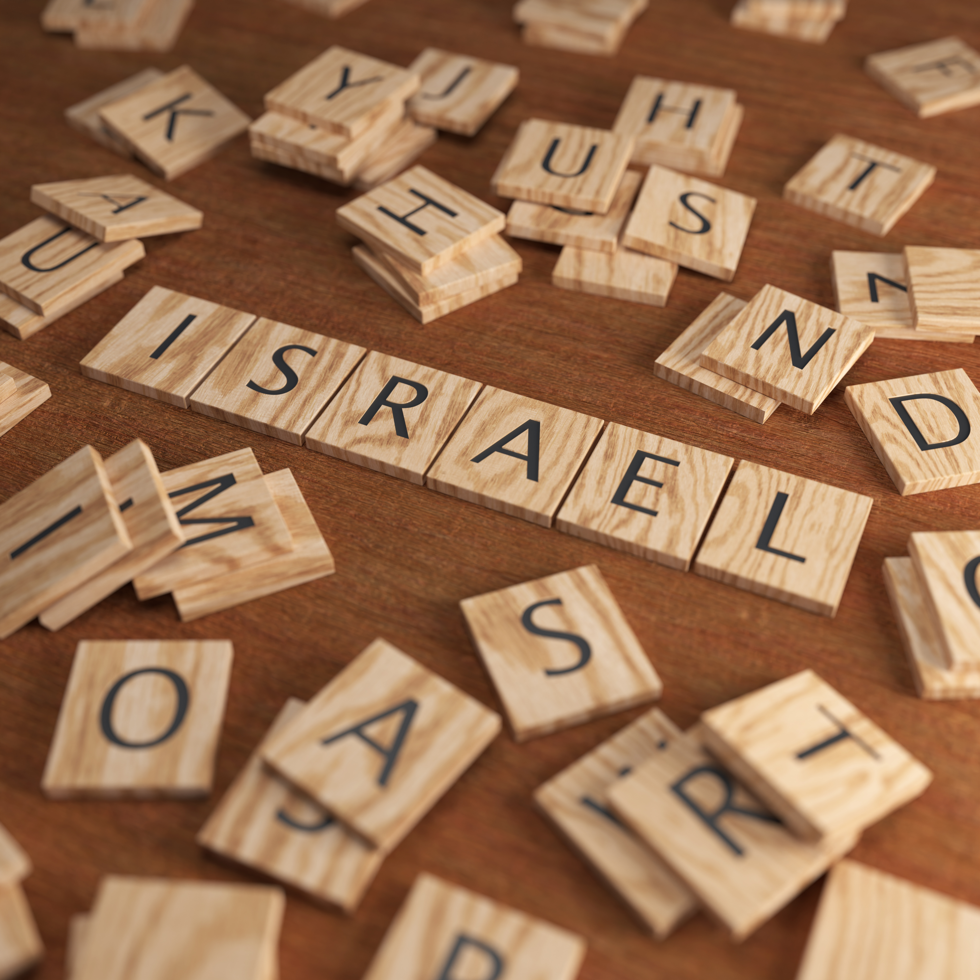 Scrabble Letters ISRAEL