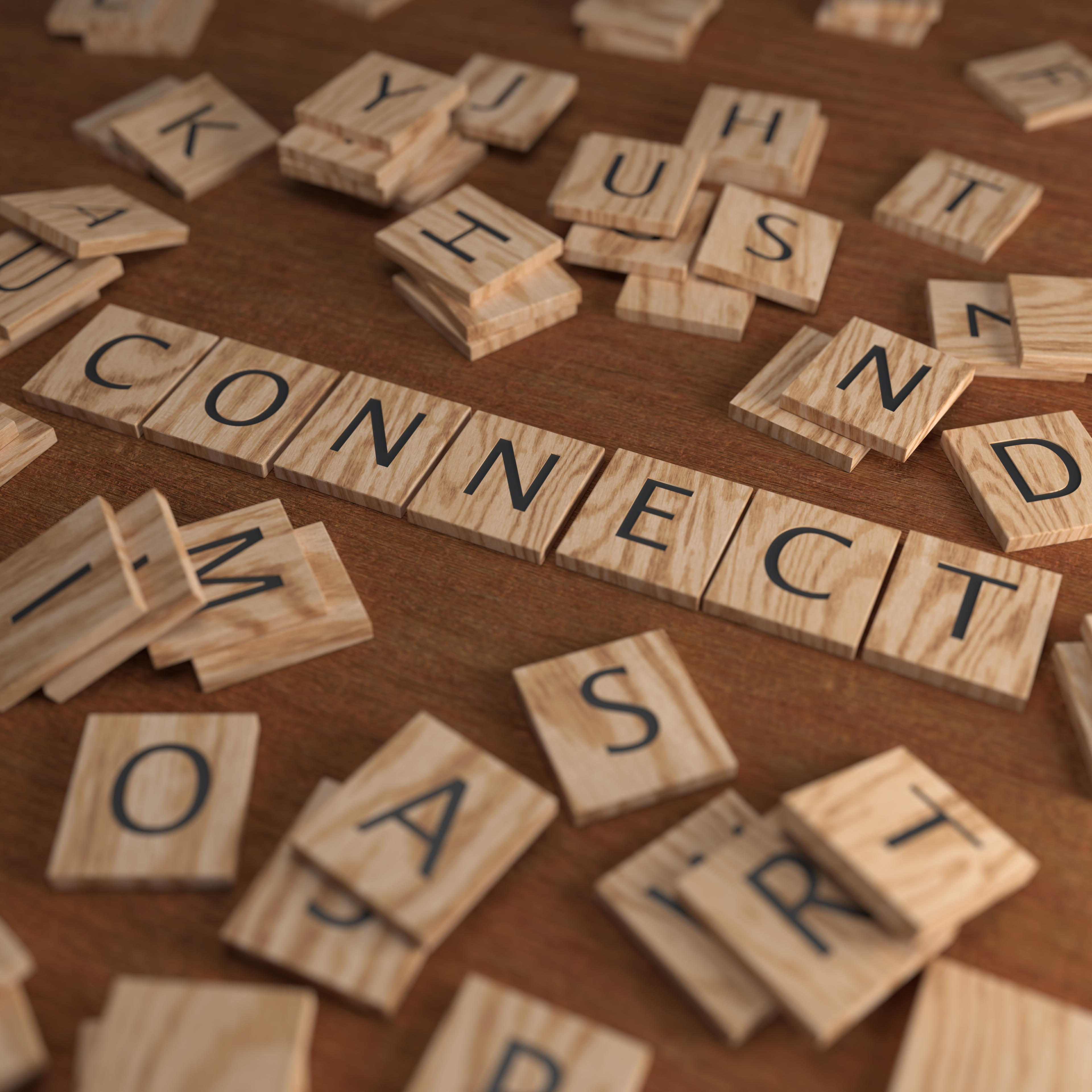 Scrabble Letters CONNECT