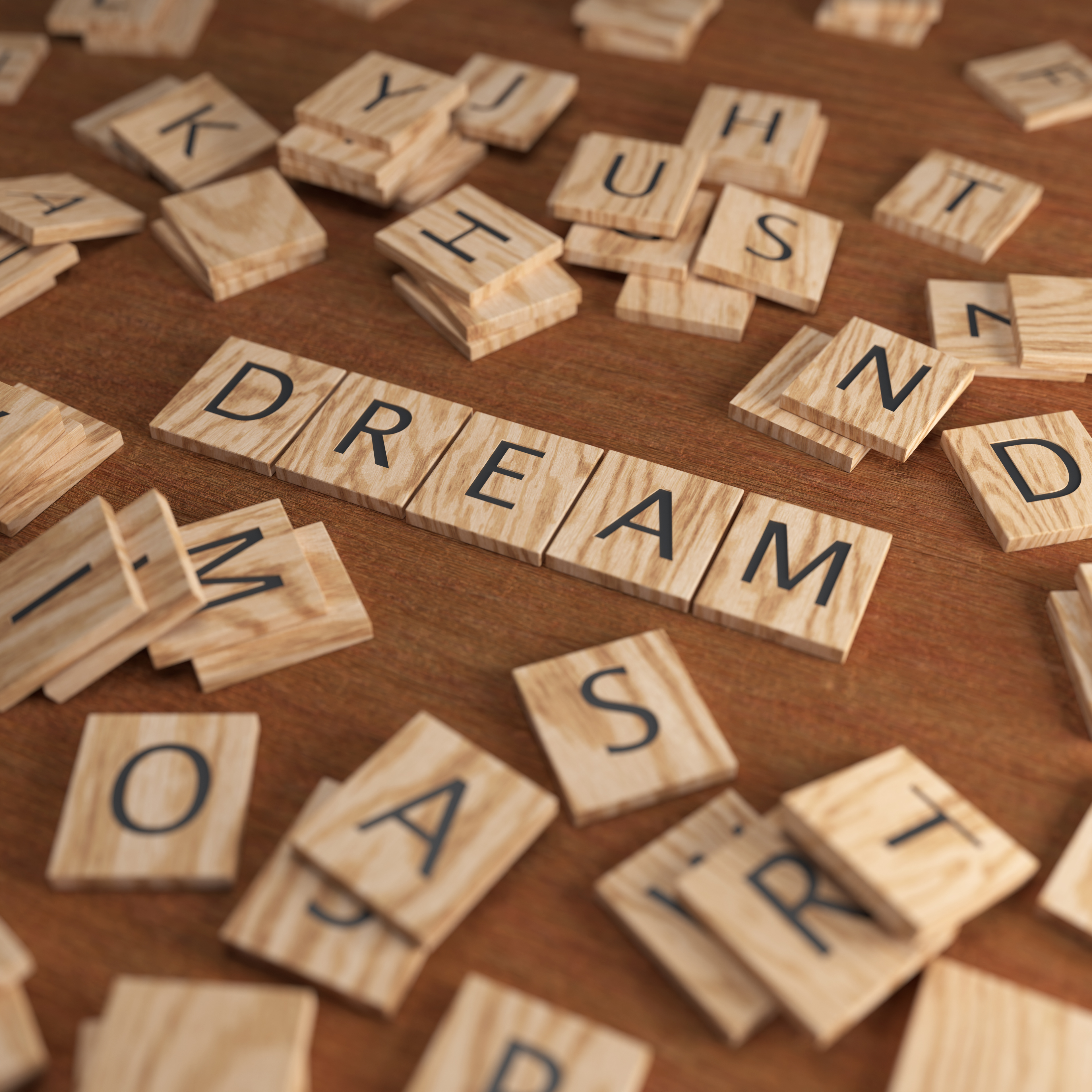 Scrabble Letters DREAM