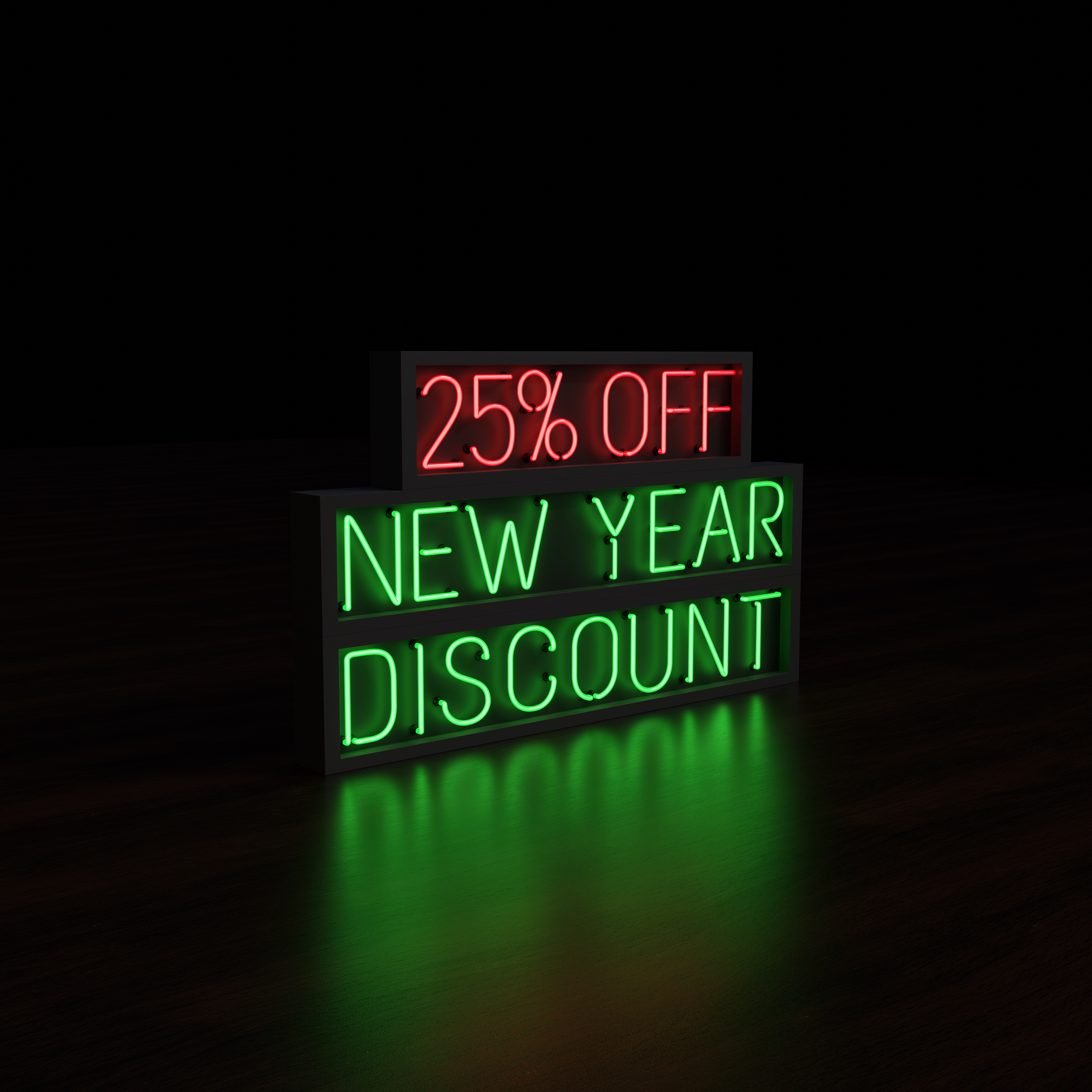 NEW YEAR DISCOUNT 25 PERCENT