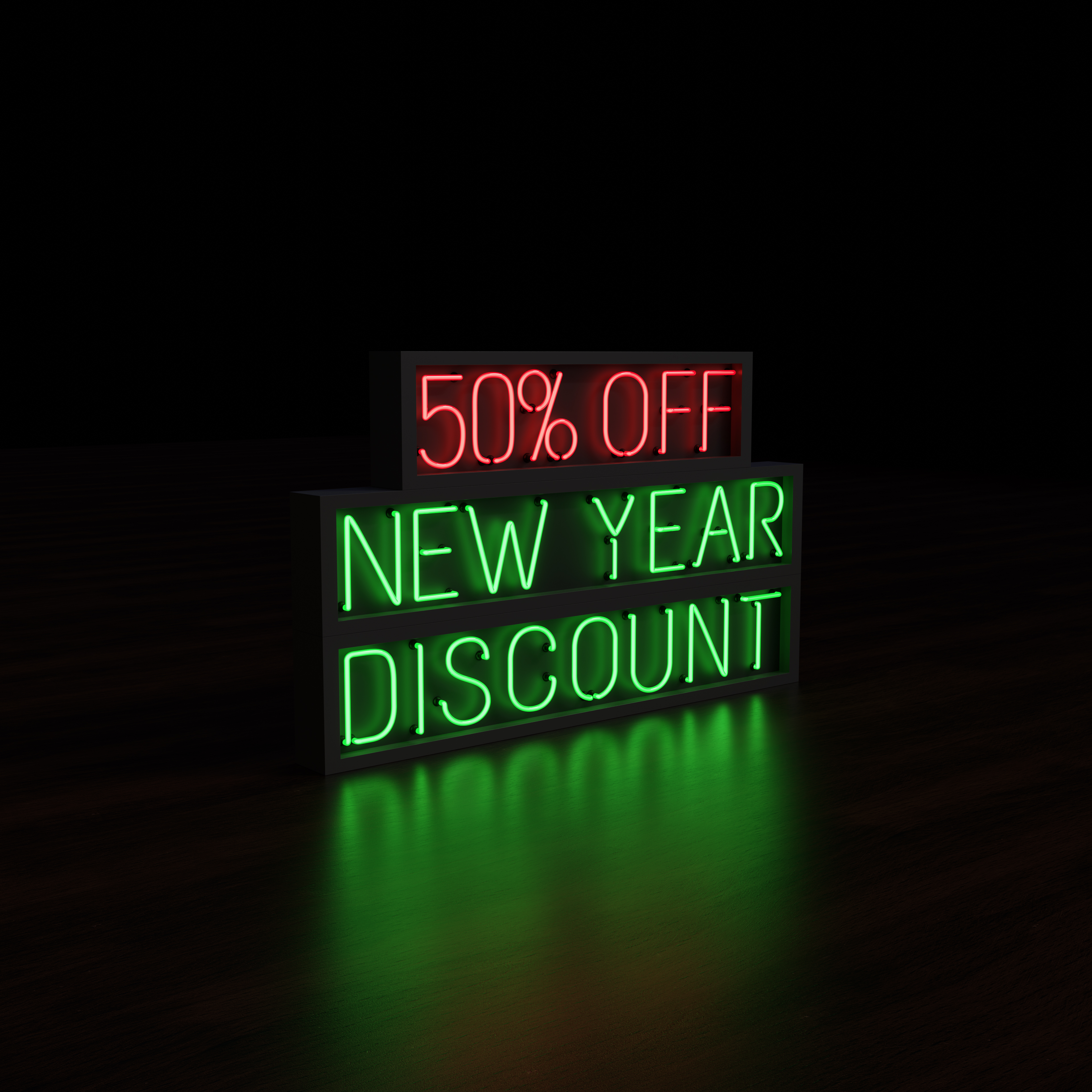 NEW YEAR DISCOUNT 50 PERCENT
