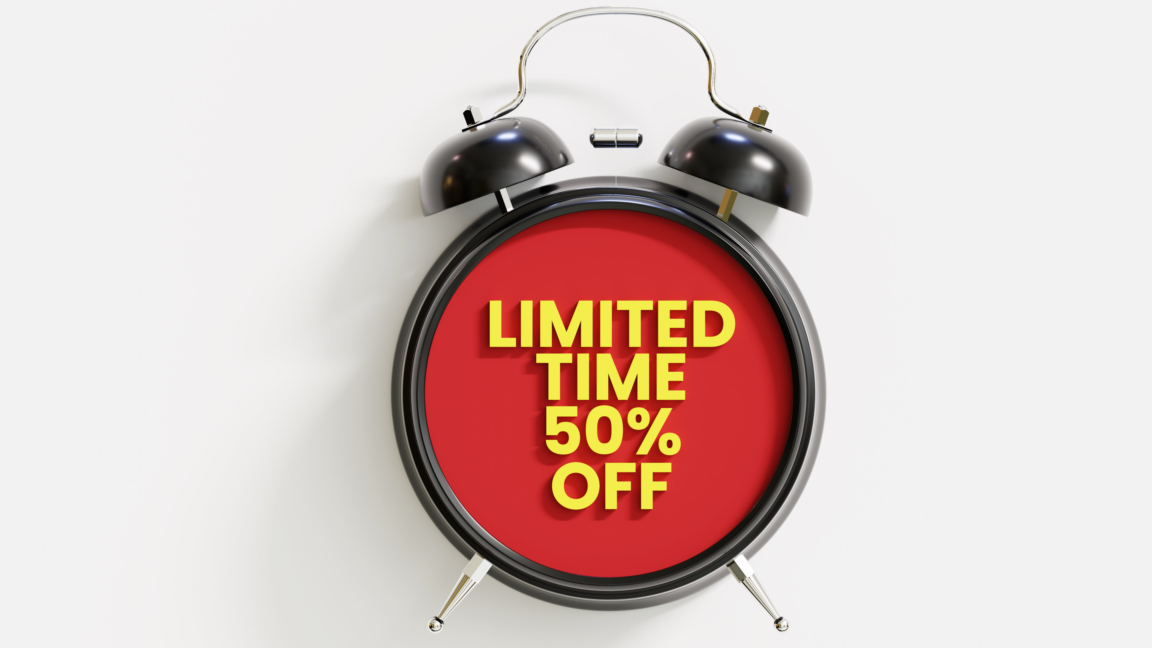 Analog Alarm Clock With Limited Time Offer 50 Percent Off