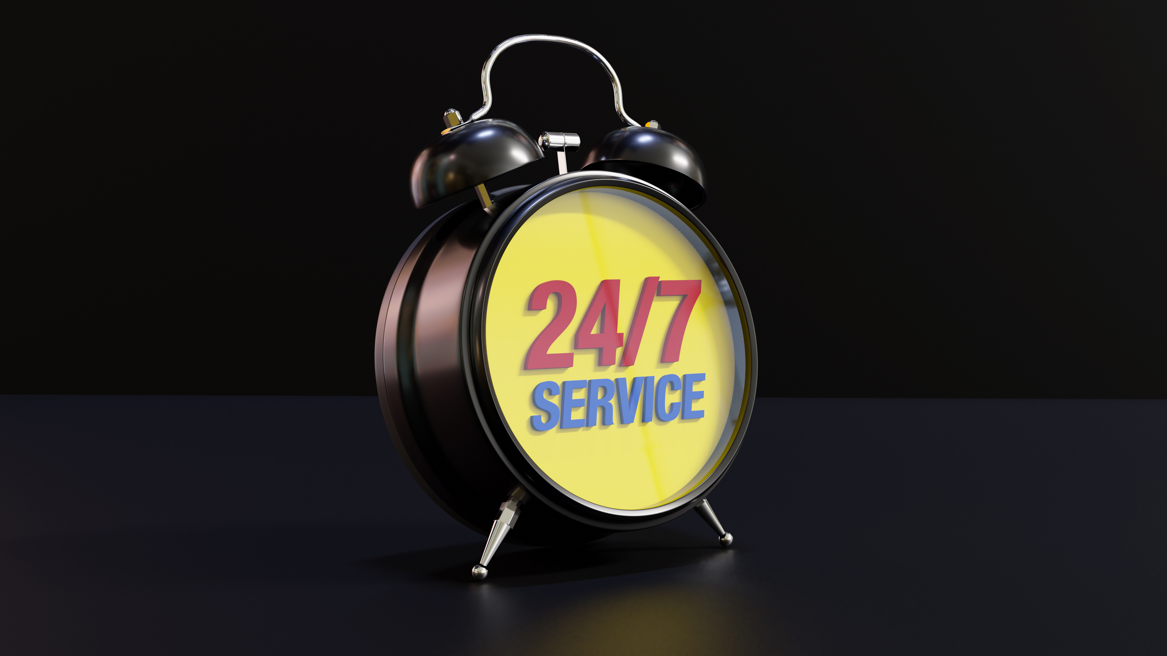247 Service Analog Alarm Clock
