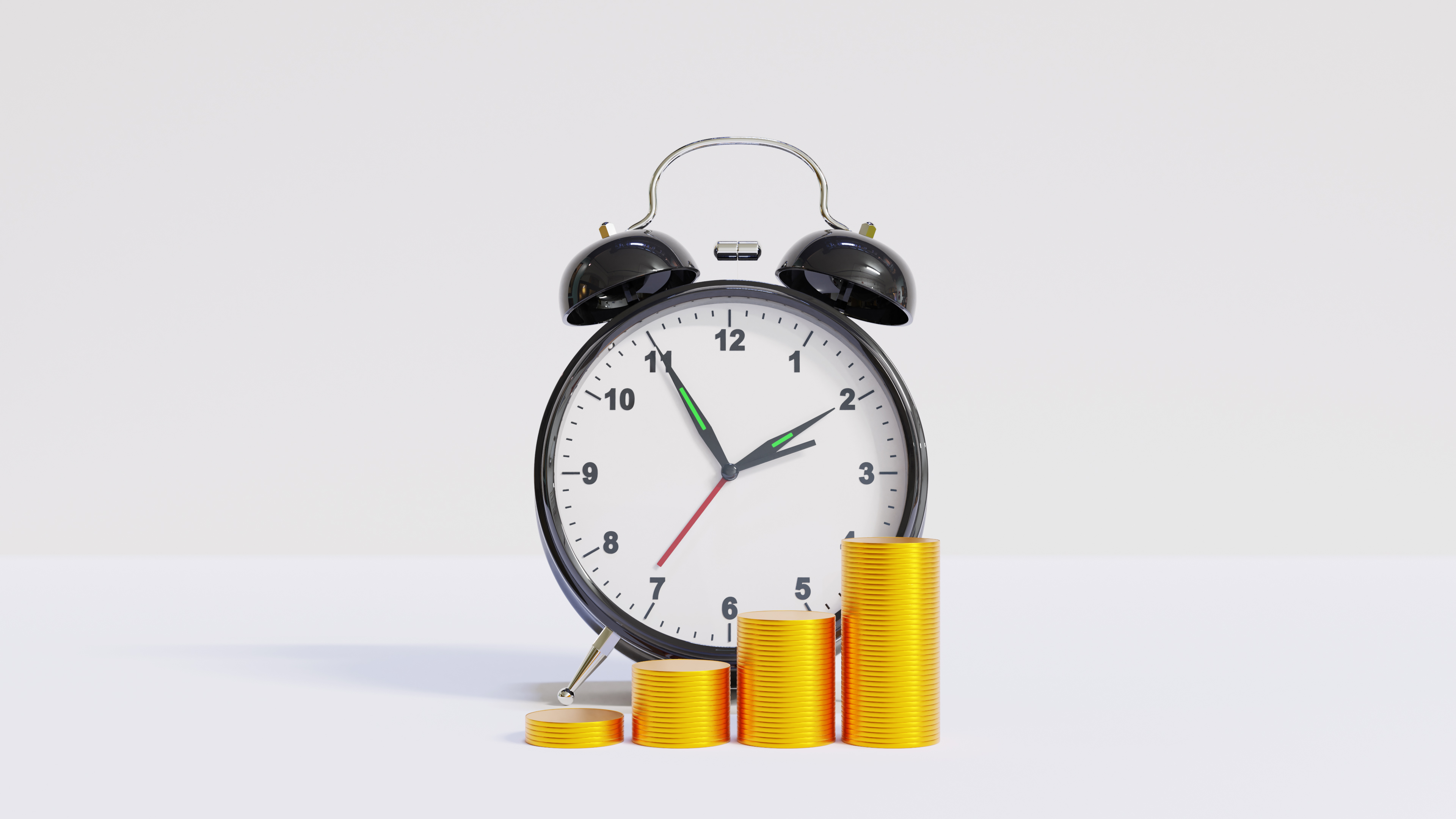 Analog Alarm With Coins - Clock Sale Time