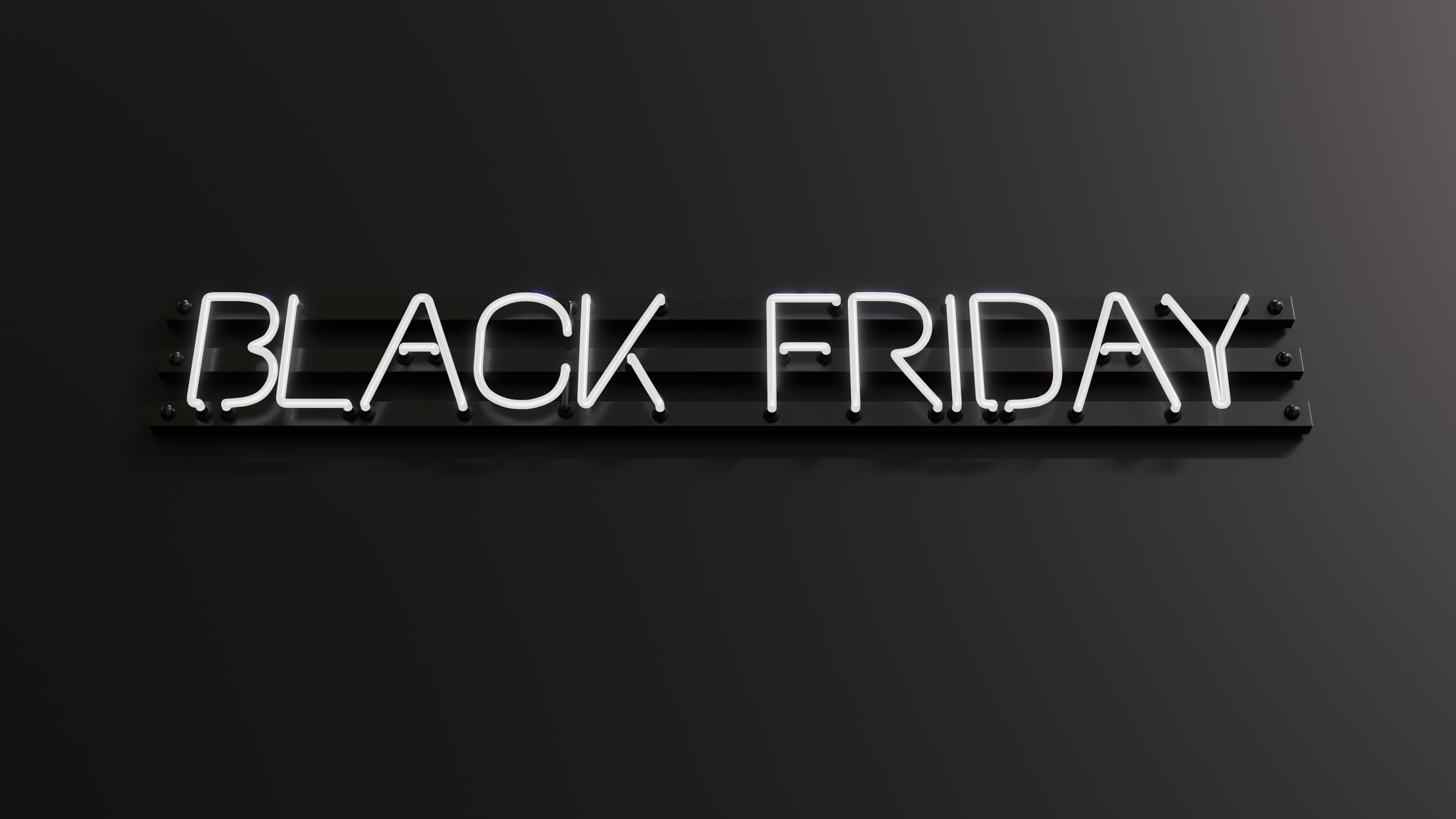 Realistic Black Friday Neon With Dark Background-1