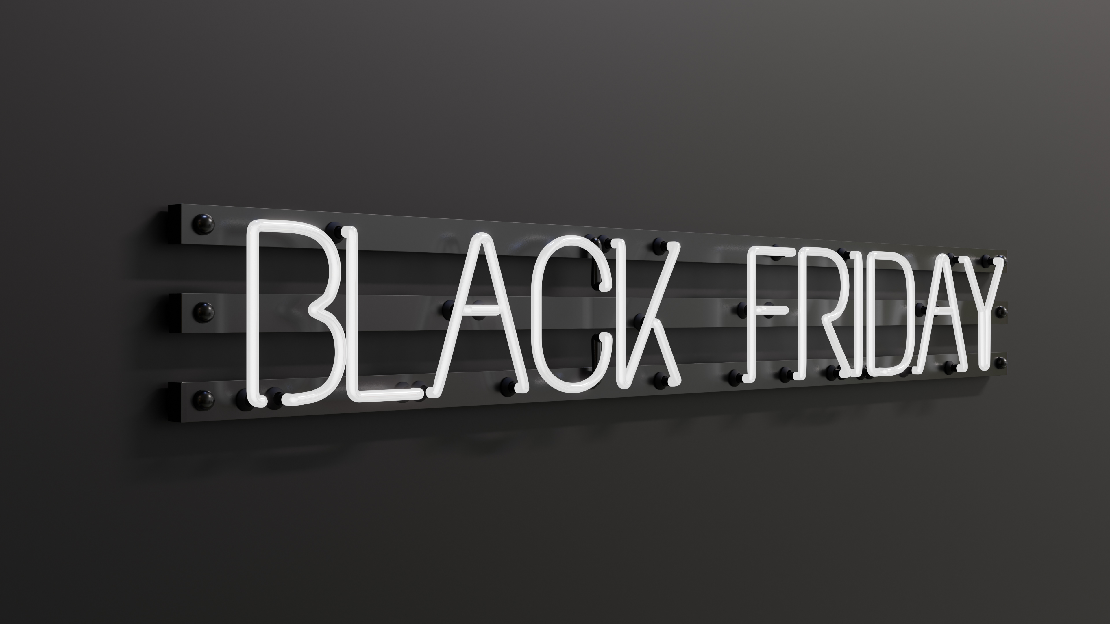 Realistic Black Friday Neon With Dark Background-3