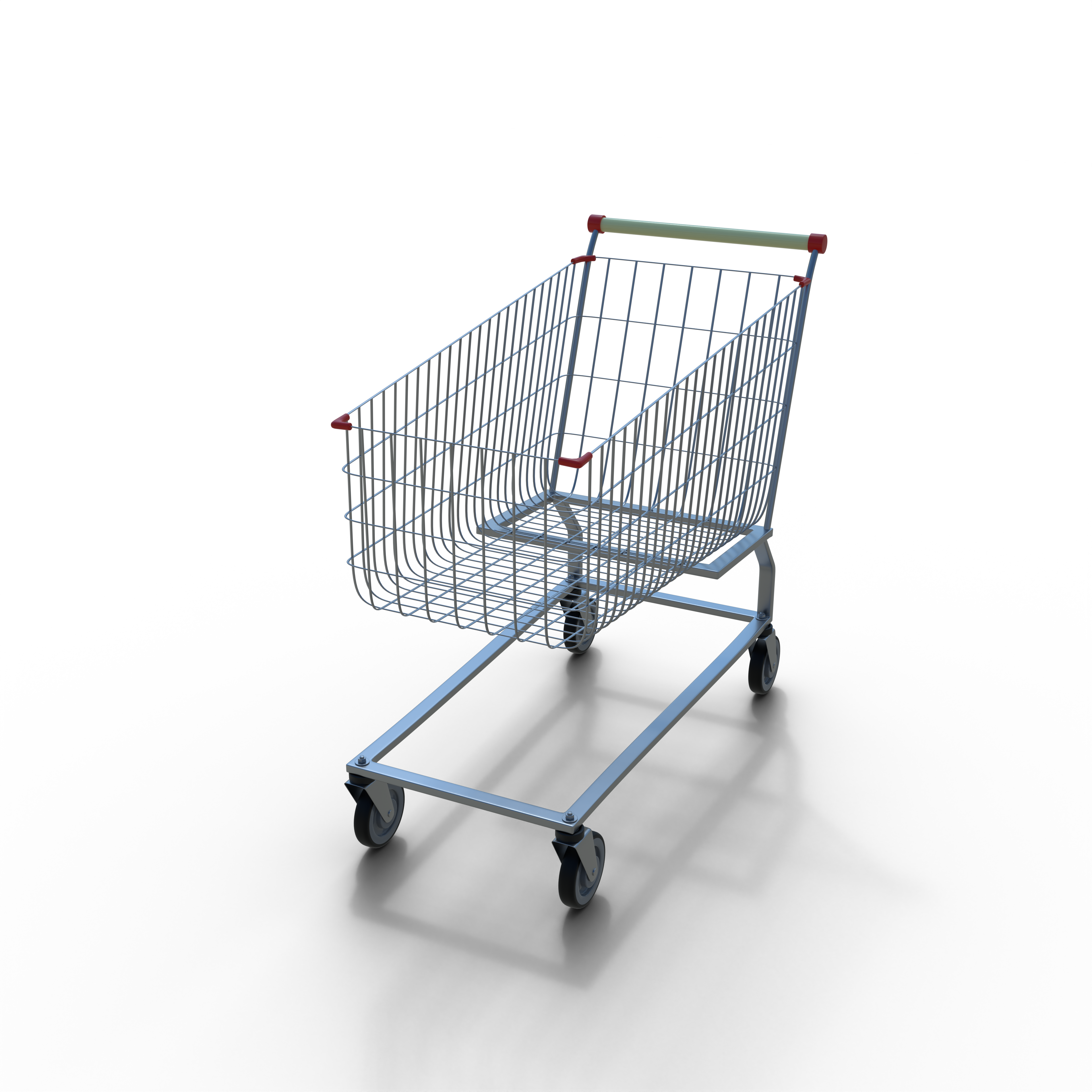 Empty Shopping Cart With Transparent Background-2