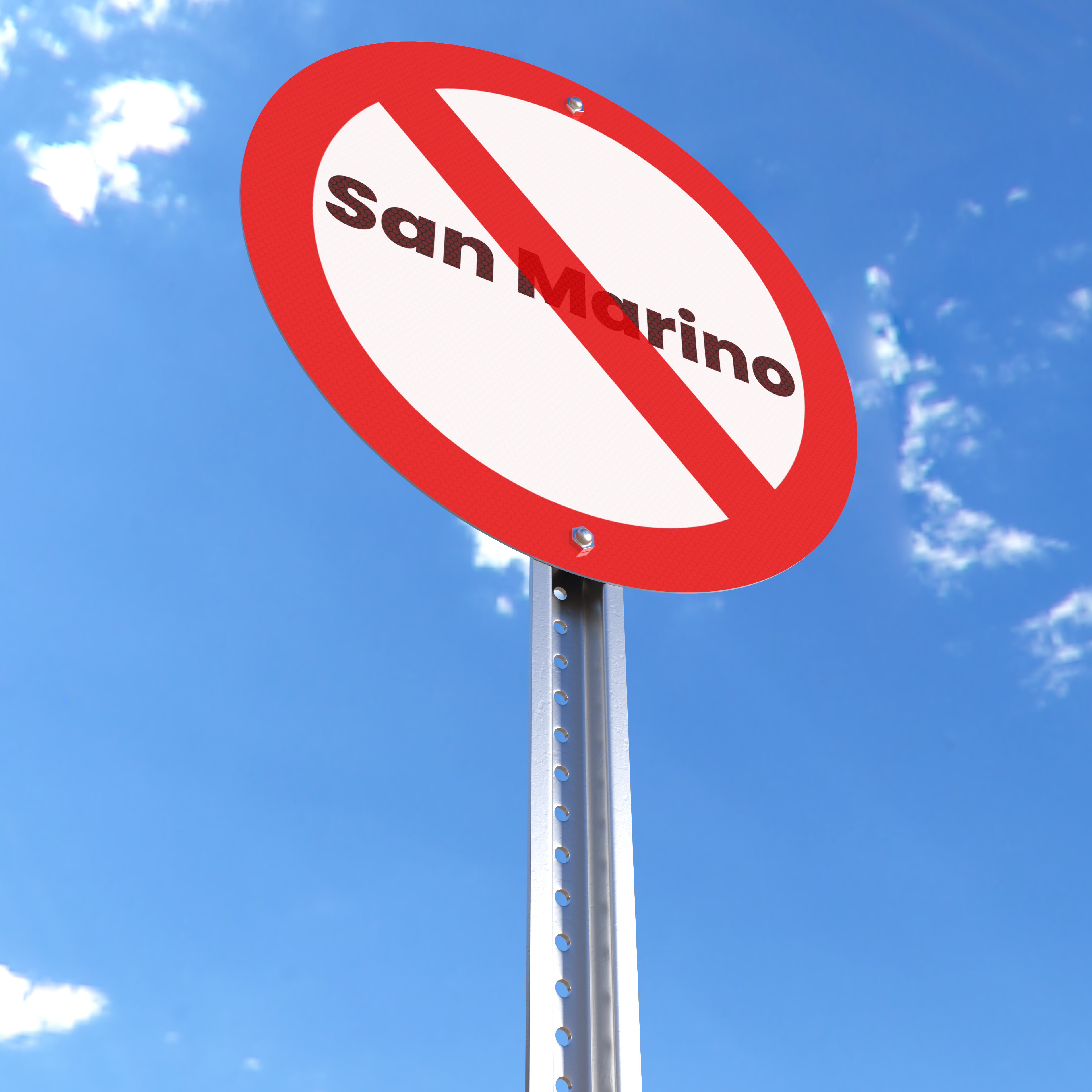 Do Not Enter - San Marino - Sign