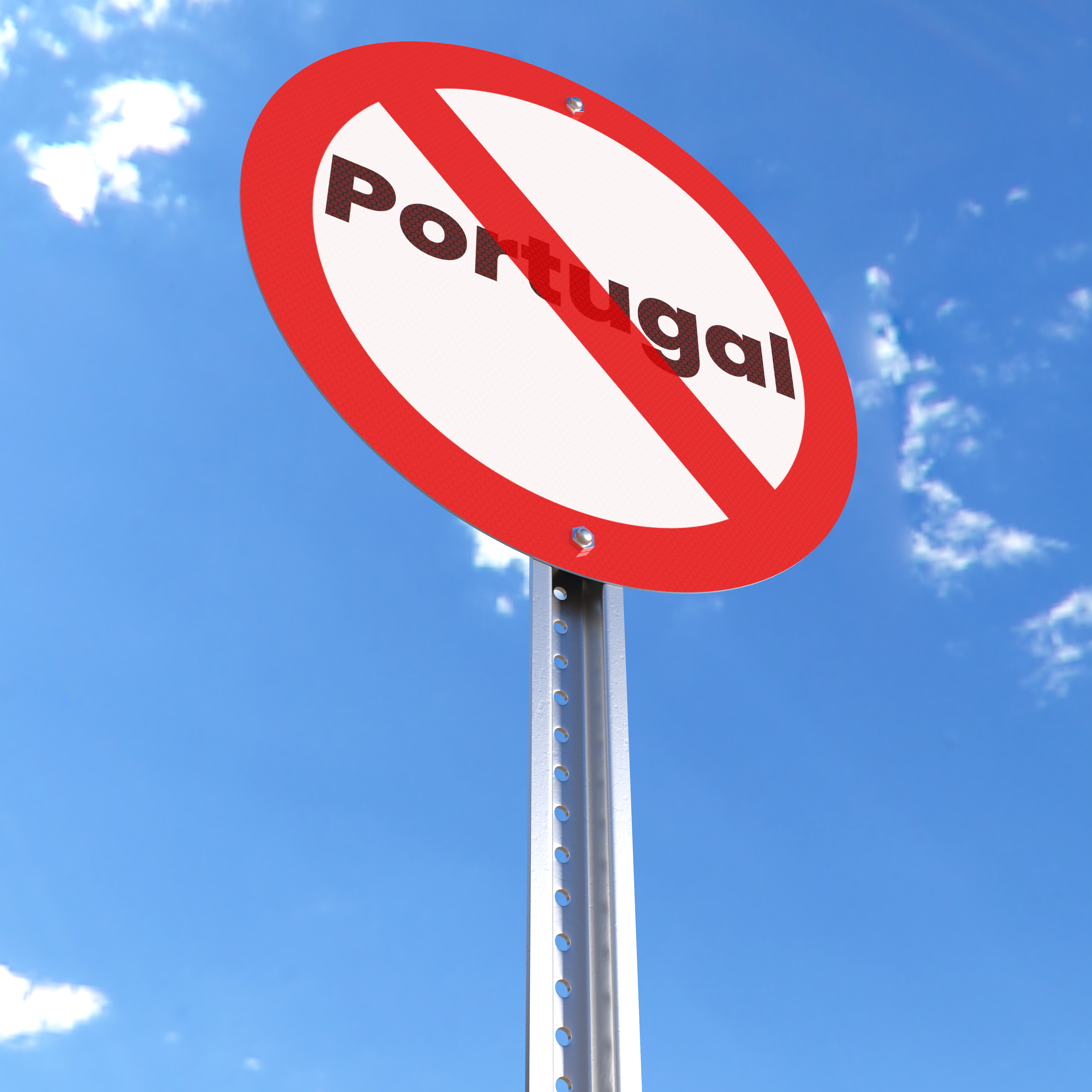 Do Not Enter - Portugal - Sign