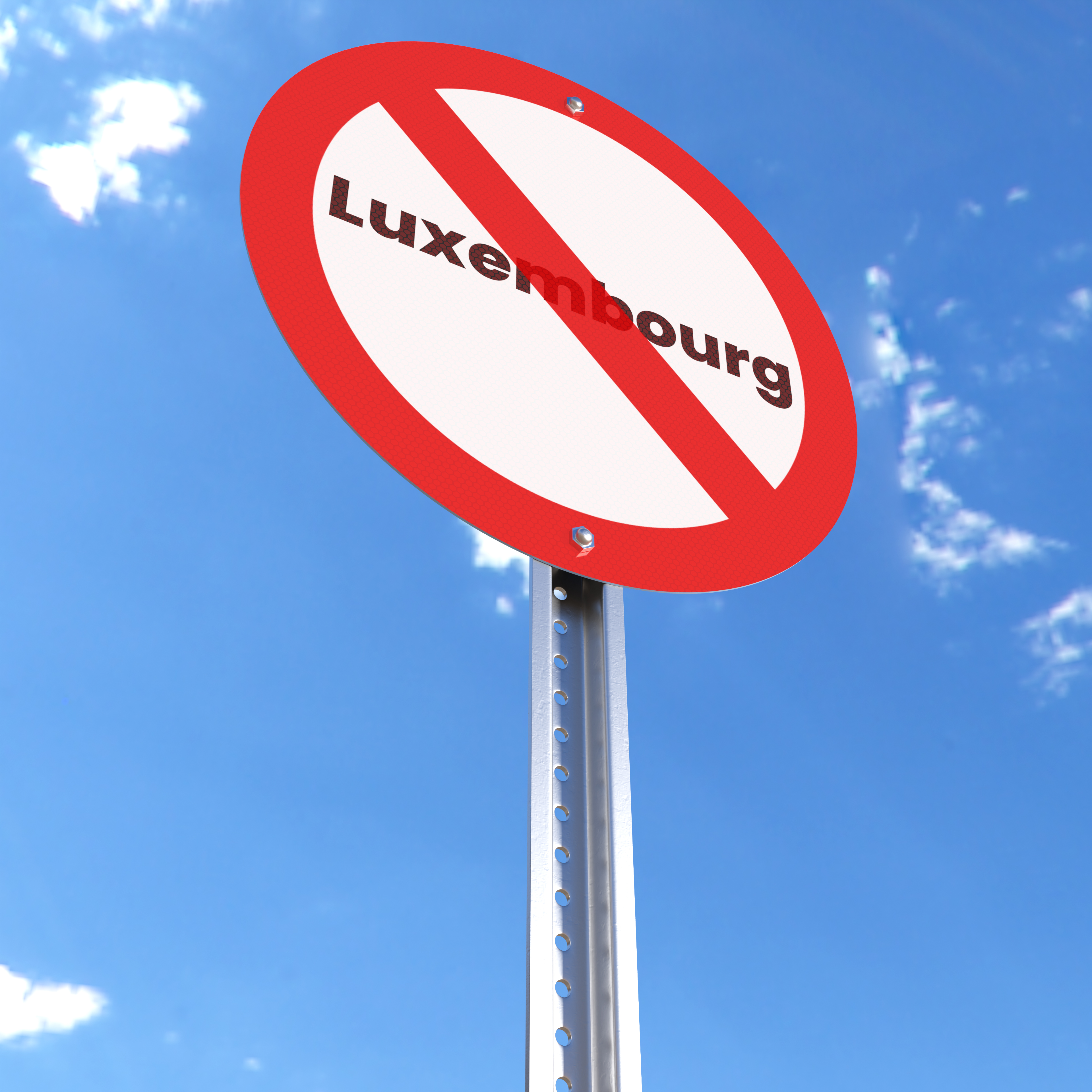 Do Not Enter - Luxembourg - Sign