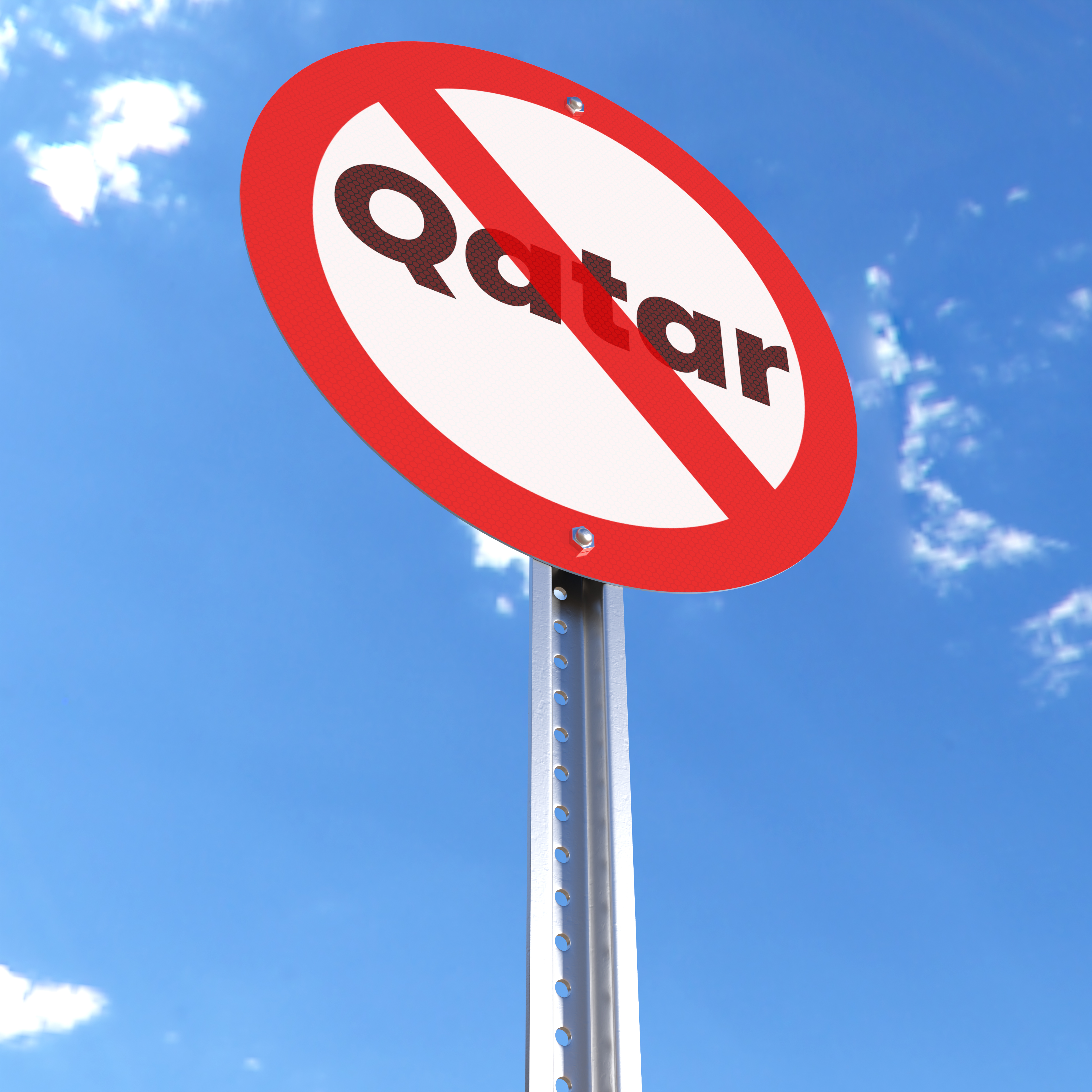 Do Not Enter - Qatar - Sign