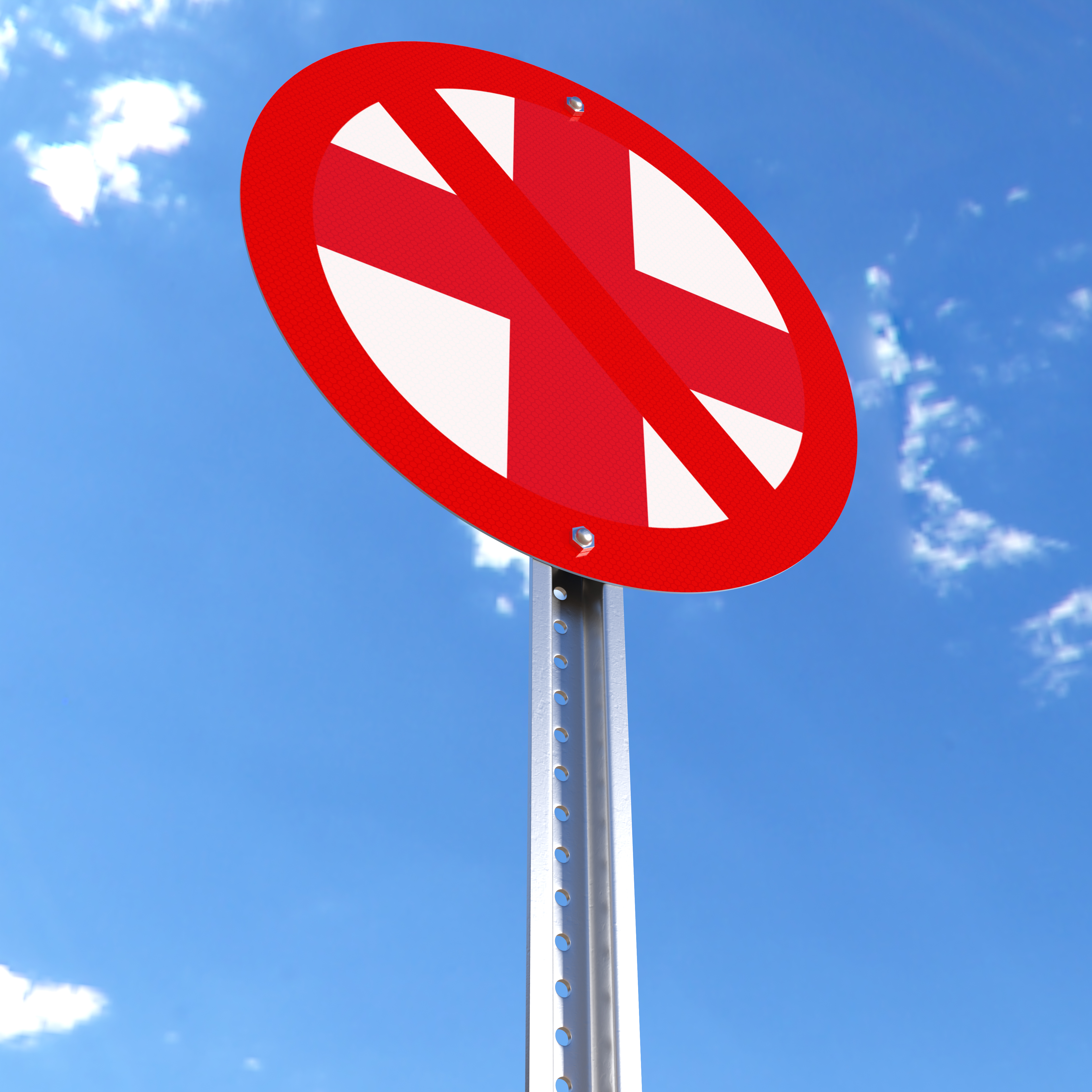 Do Not Enter sign with the flag of England