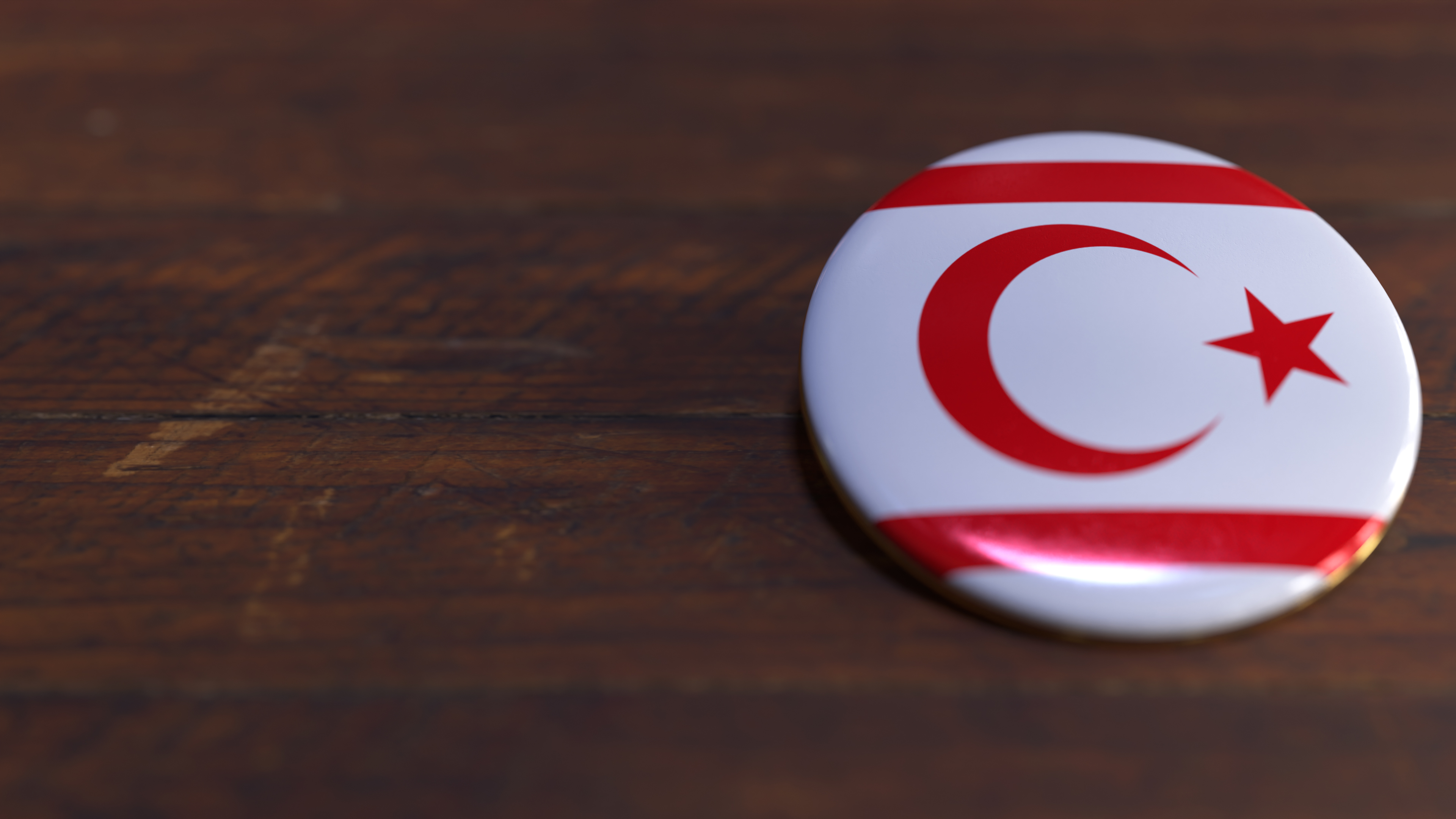 Voting Badge Featuring the Flag of Northern Cyprus