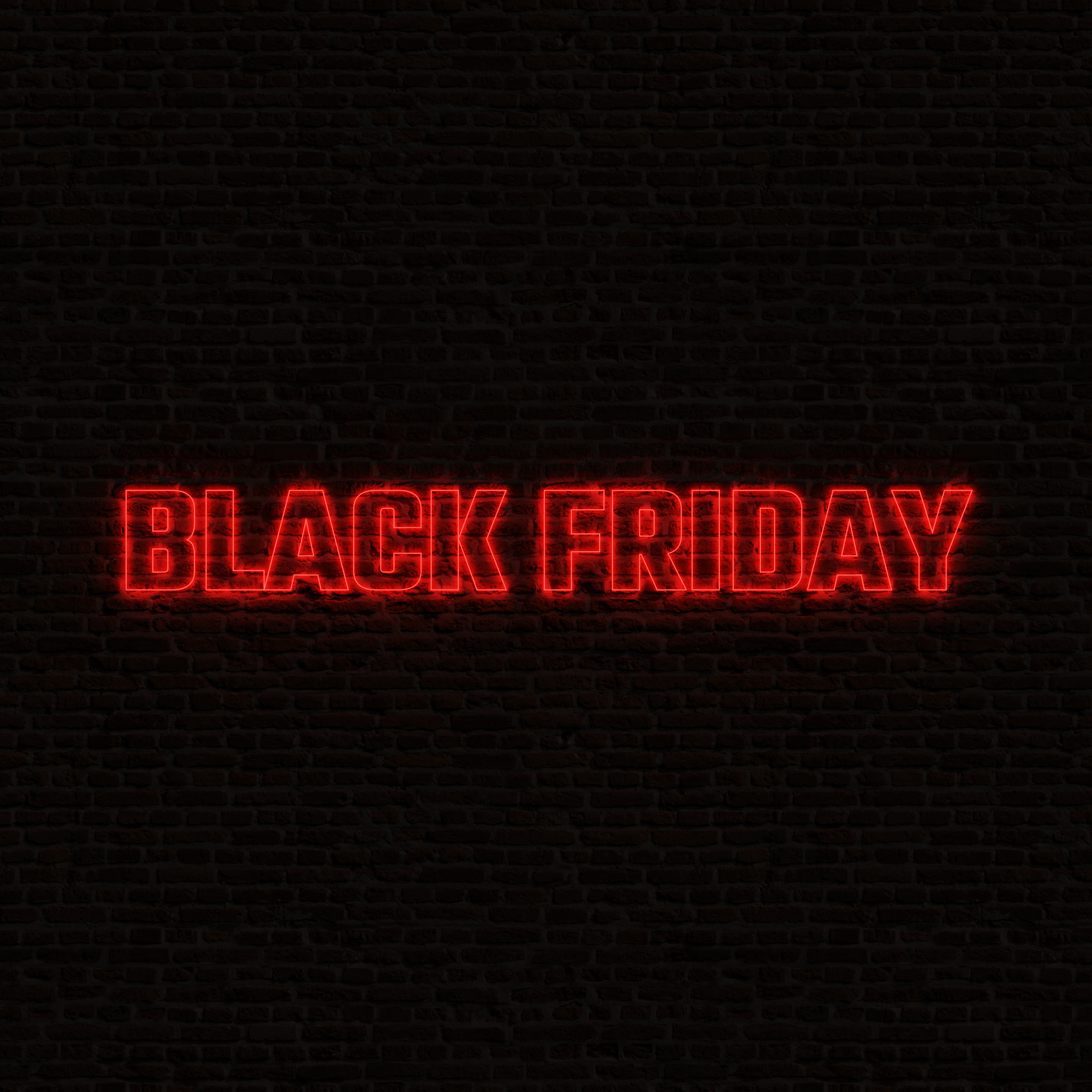 NEON BLACK FRIDAY WITH DARK BACKGROUND