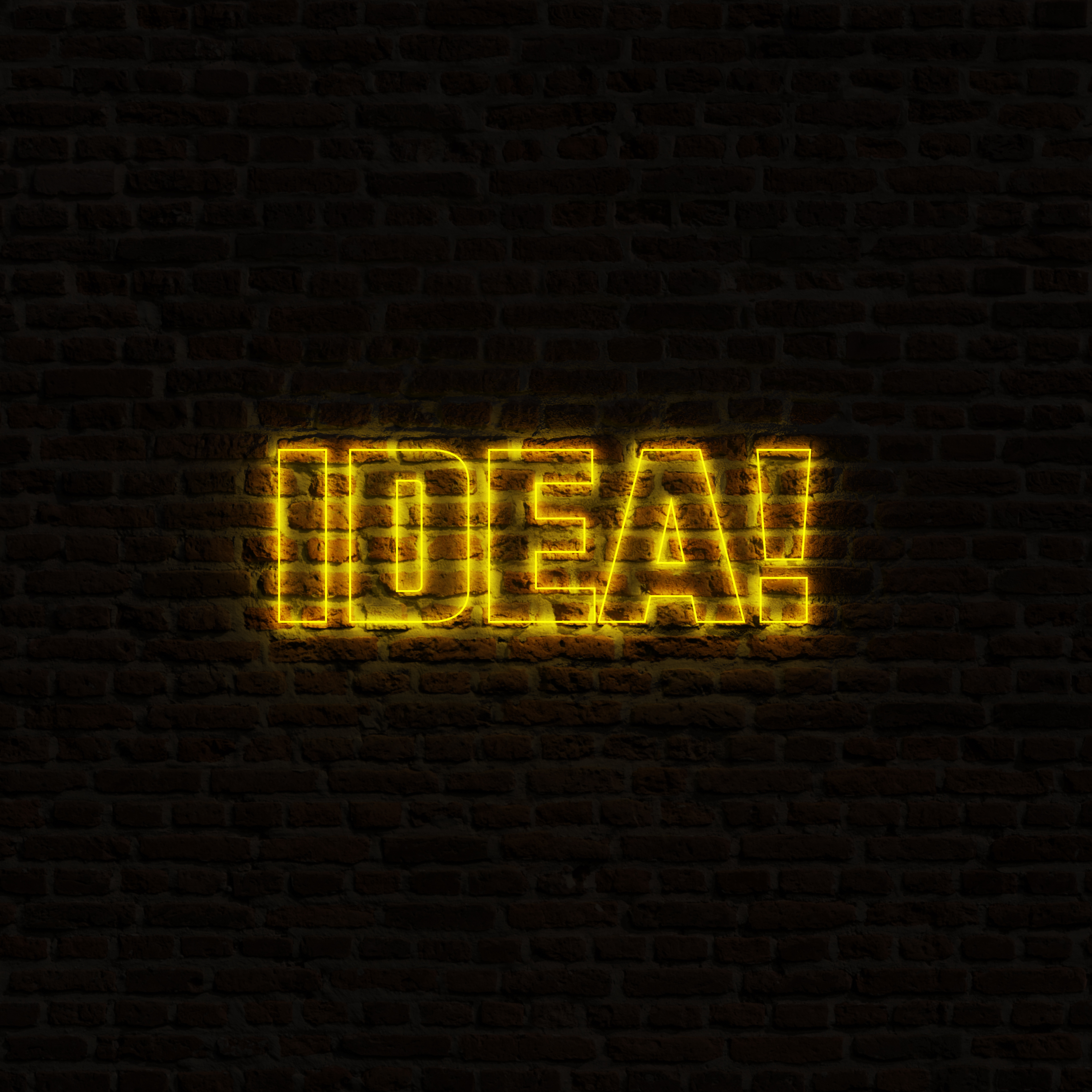 NEON IDEA WITH DARK BACKGROUND