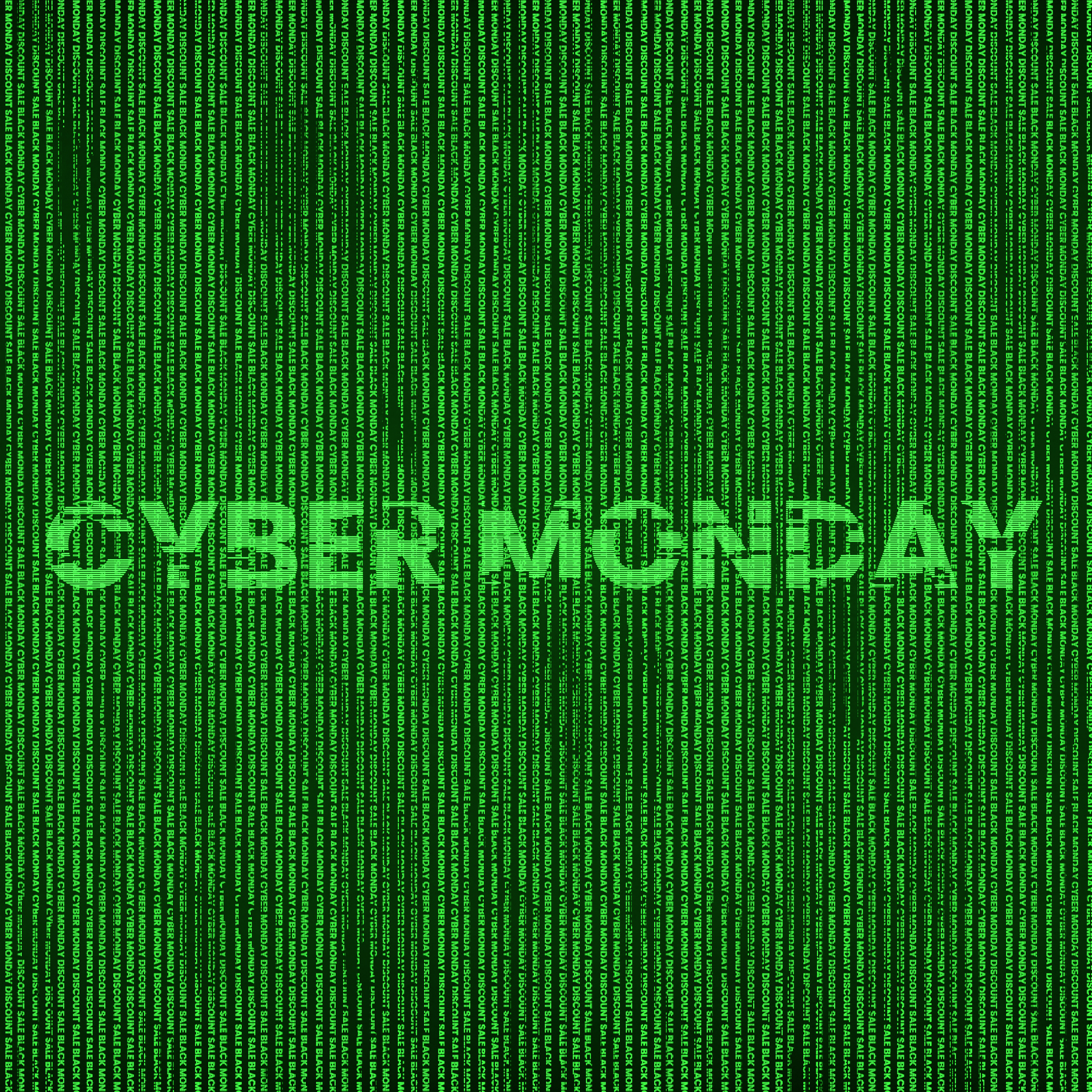 CYBER MONDAY WITH DARK BACKGROUND