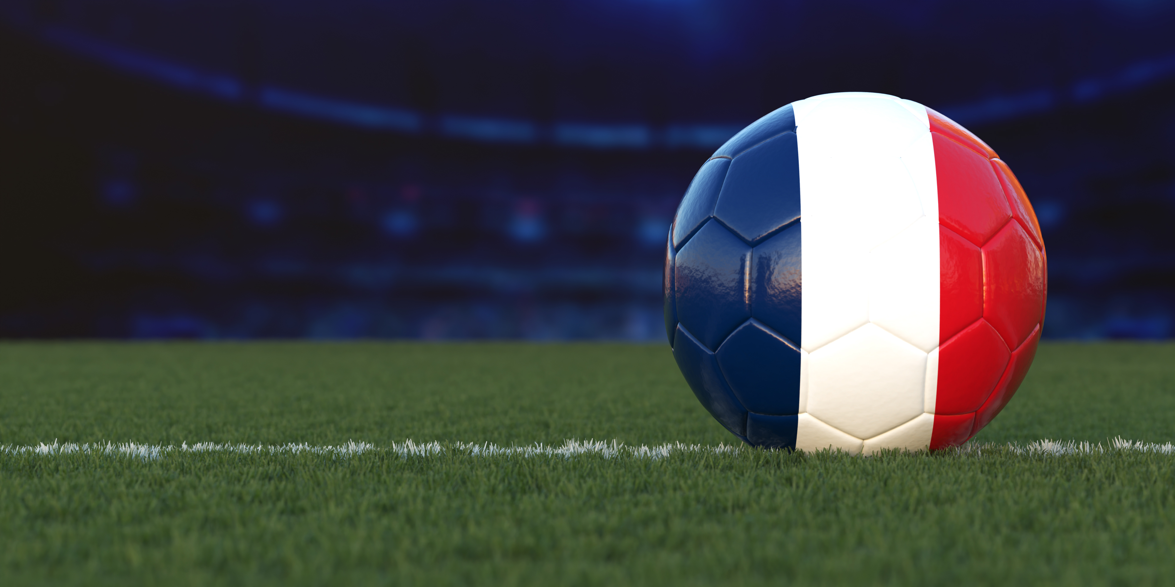 Flag of France On Soccer Ball