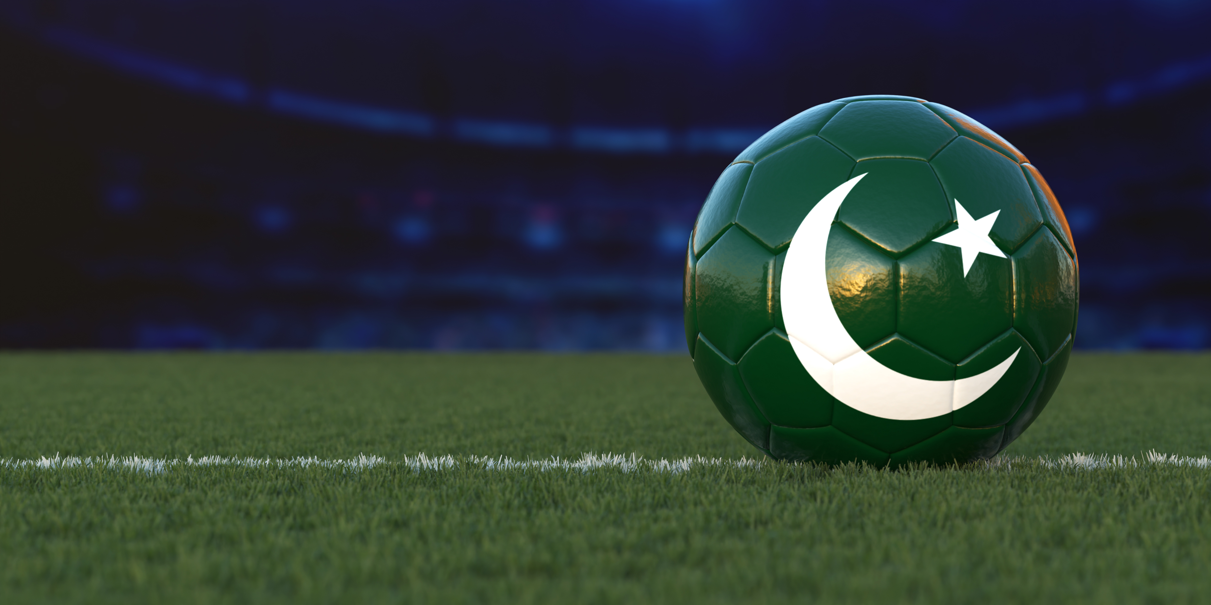 Flag of Pakistan On Soccer Ball