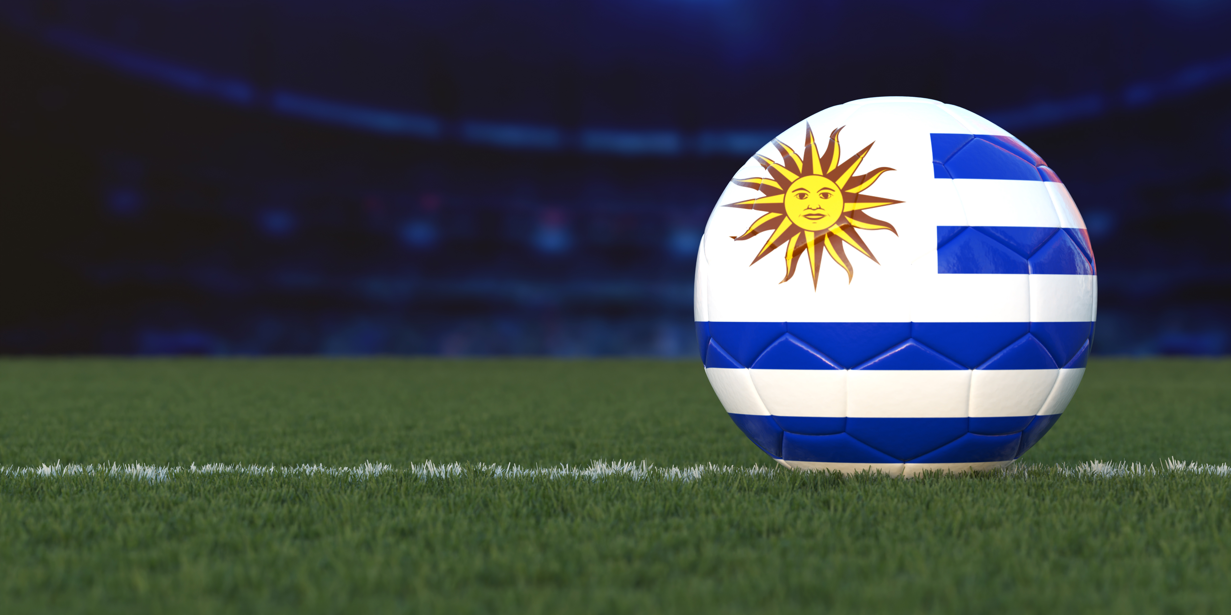 Flag of Uruguay On Soccer Ball