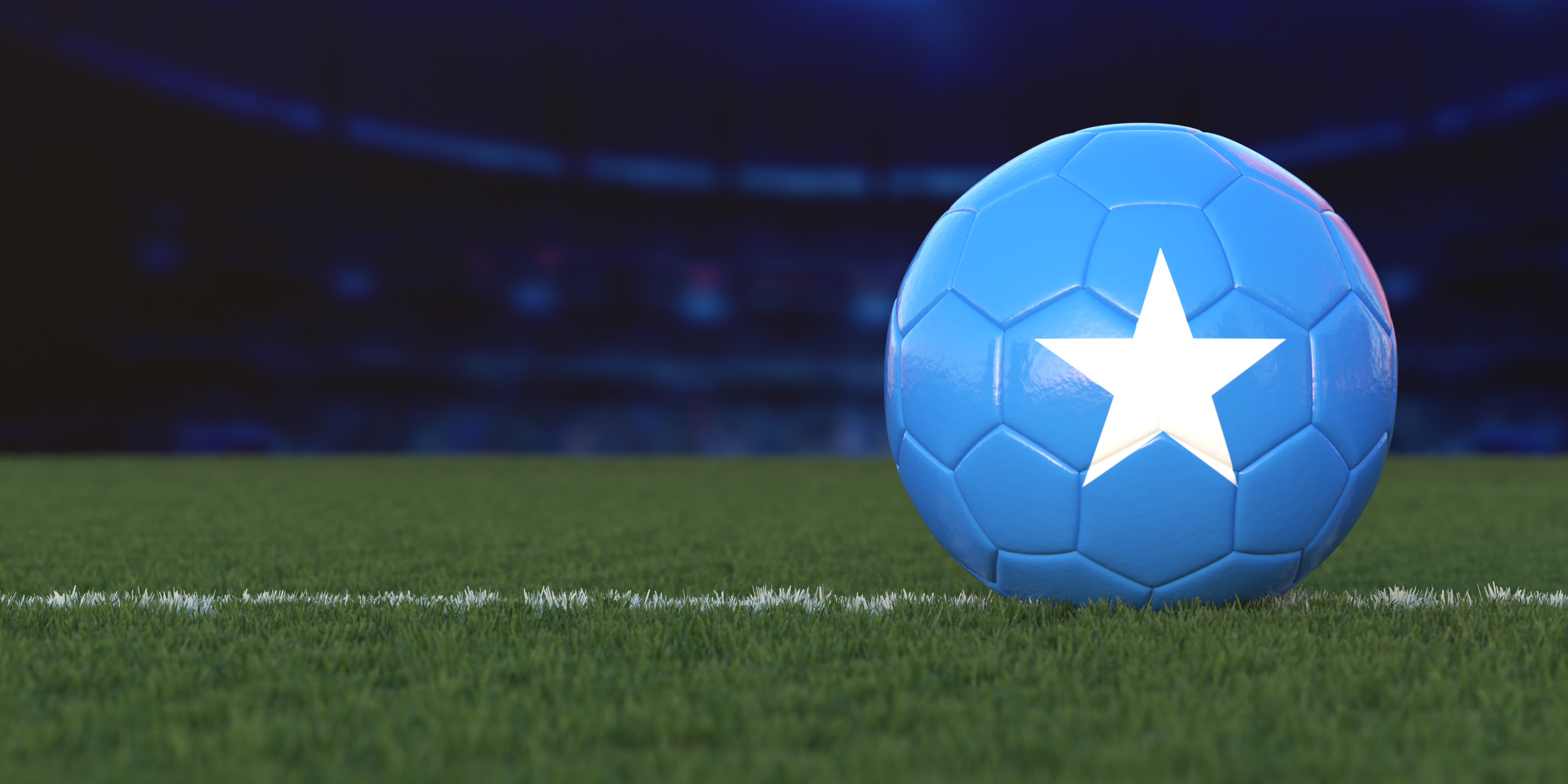Flag of Somalia On Soccer Ball