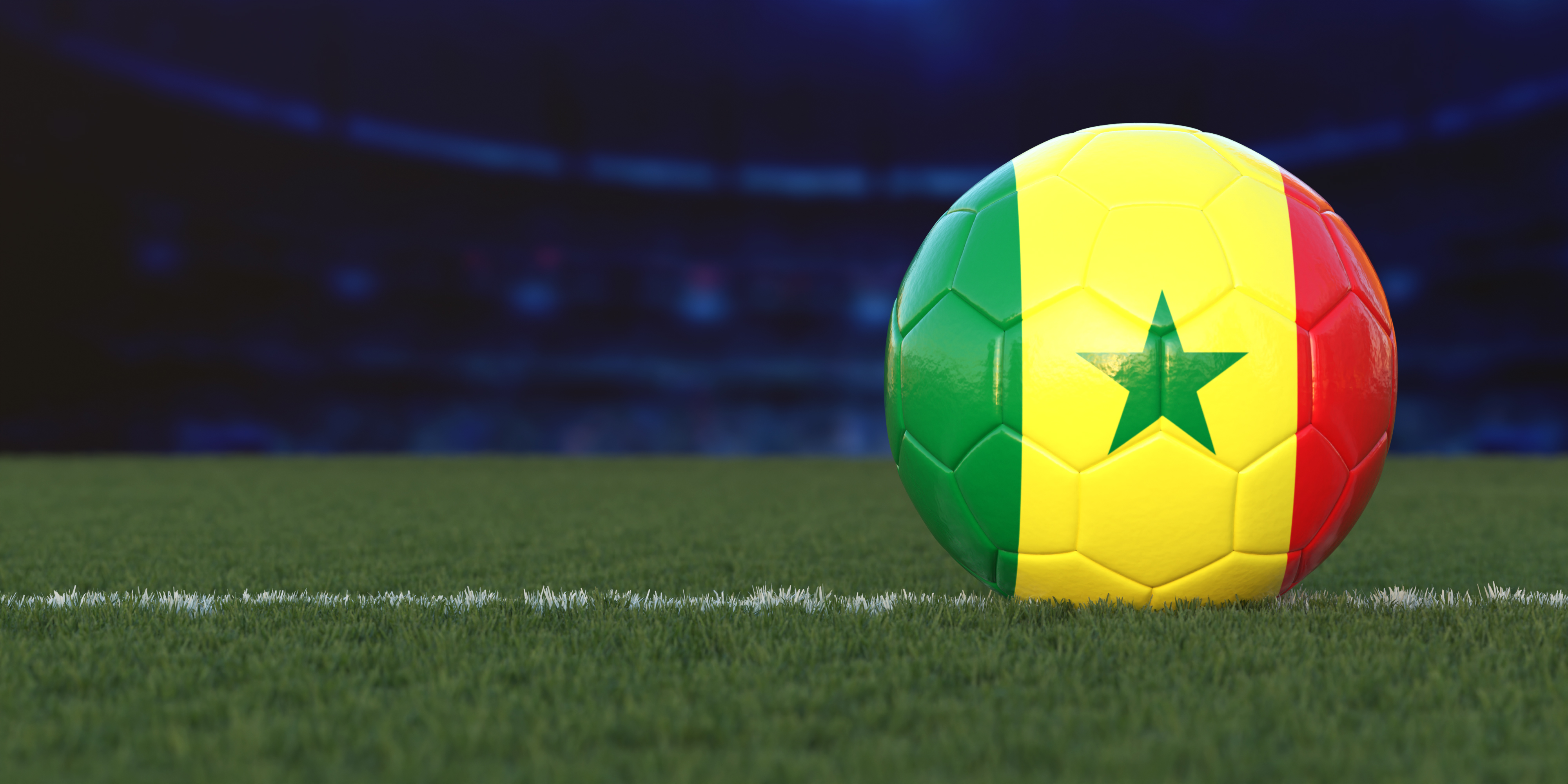 Flag of Senegal On Soccer Ball