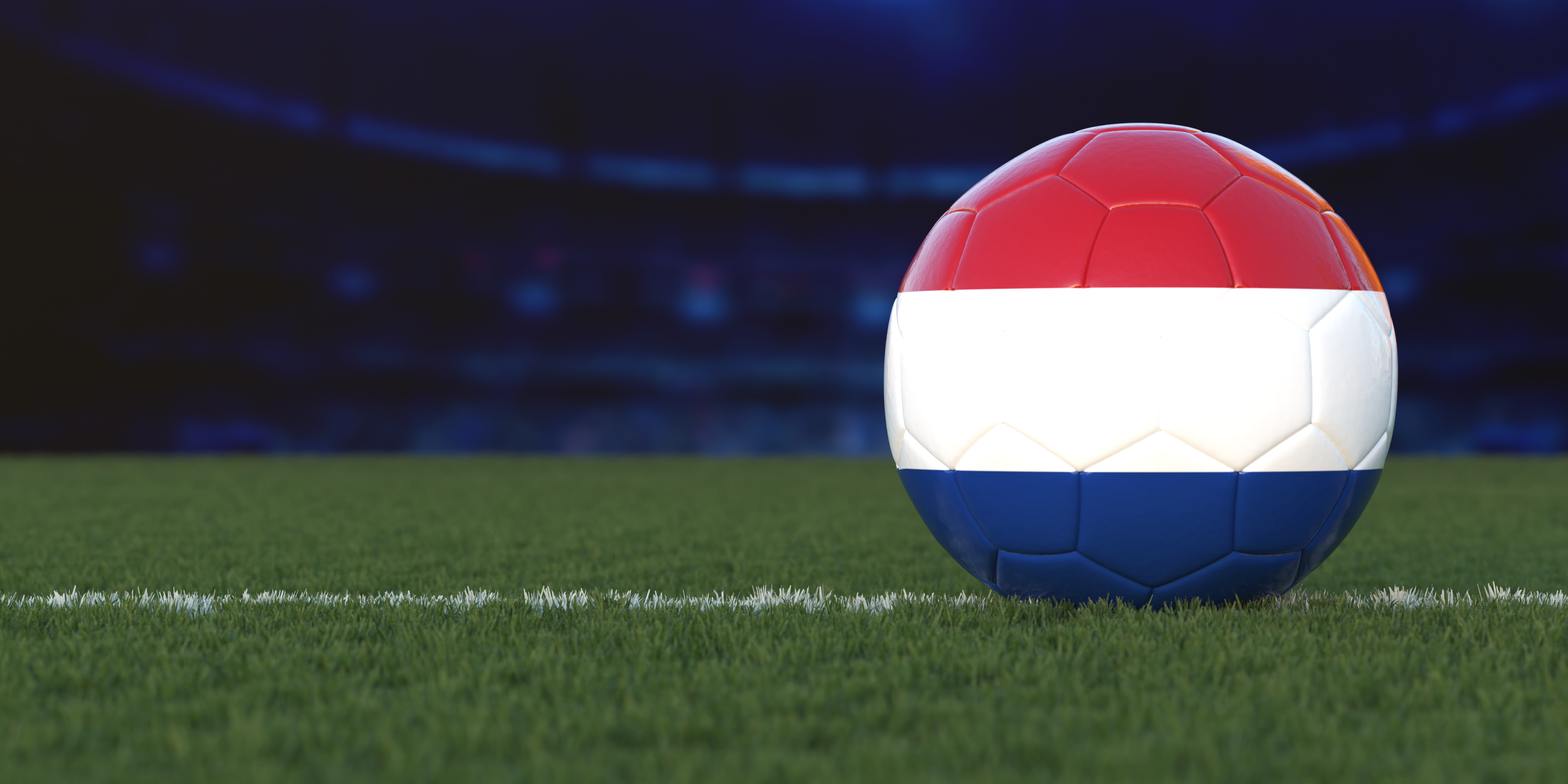 Flag of Netherlands On Soccer Ball