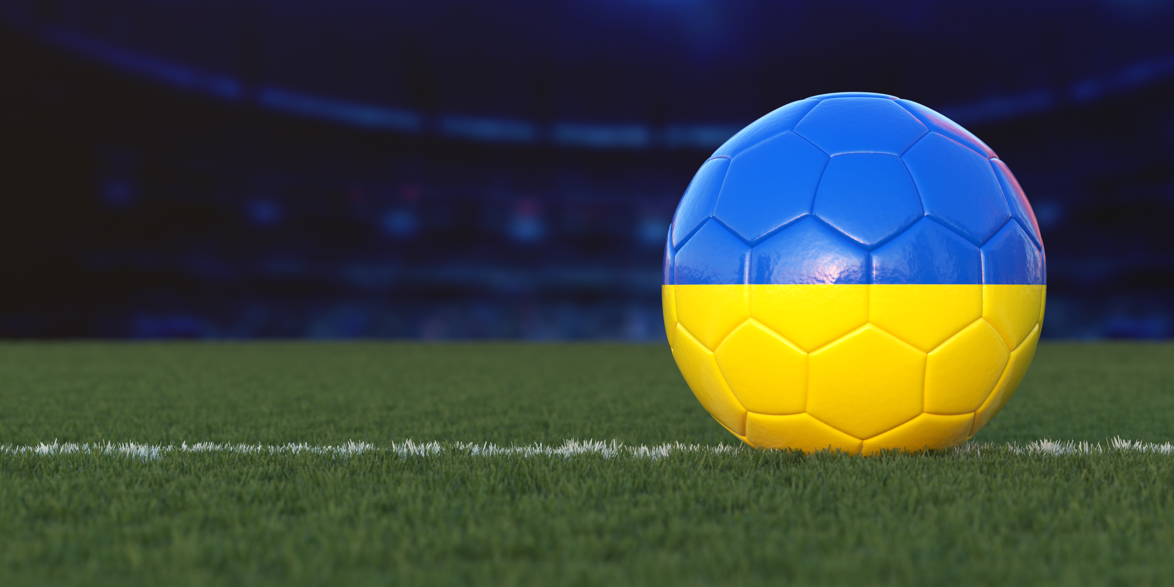 Flag of Ukraine On Soccer Ball