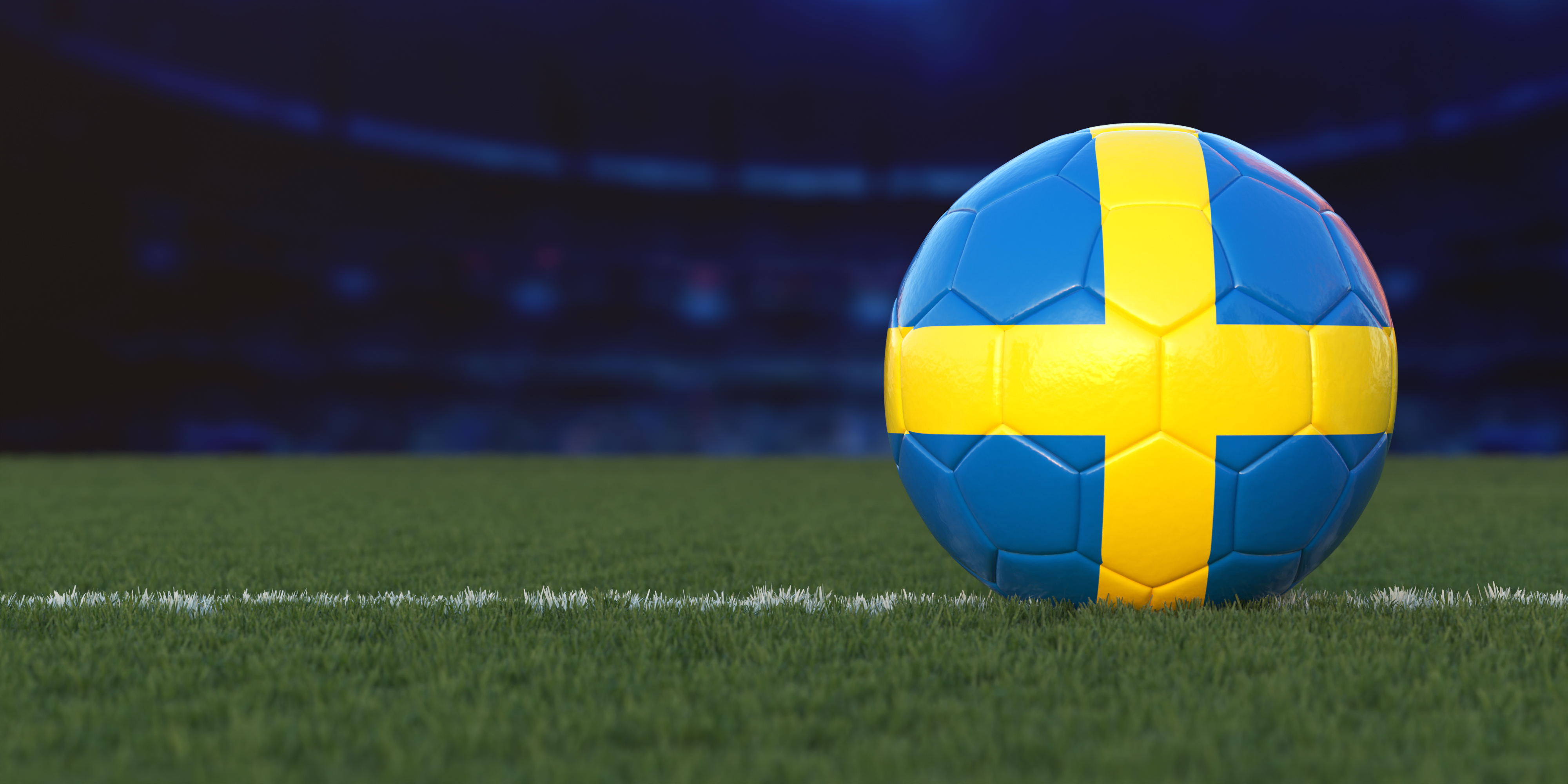 Flag of Sweden On Soccer Ball