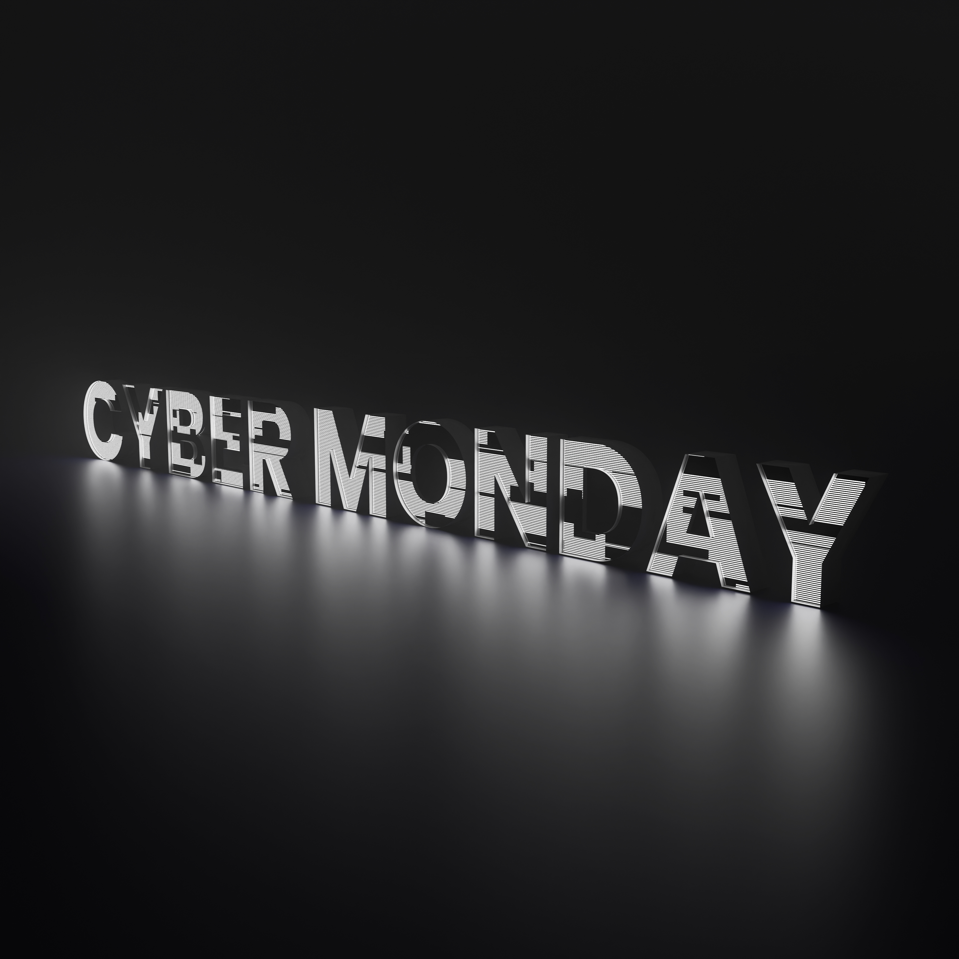 White Cyber Monday With Dark Background-2