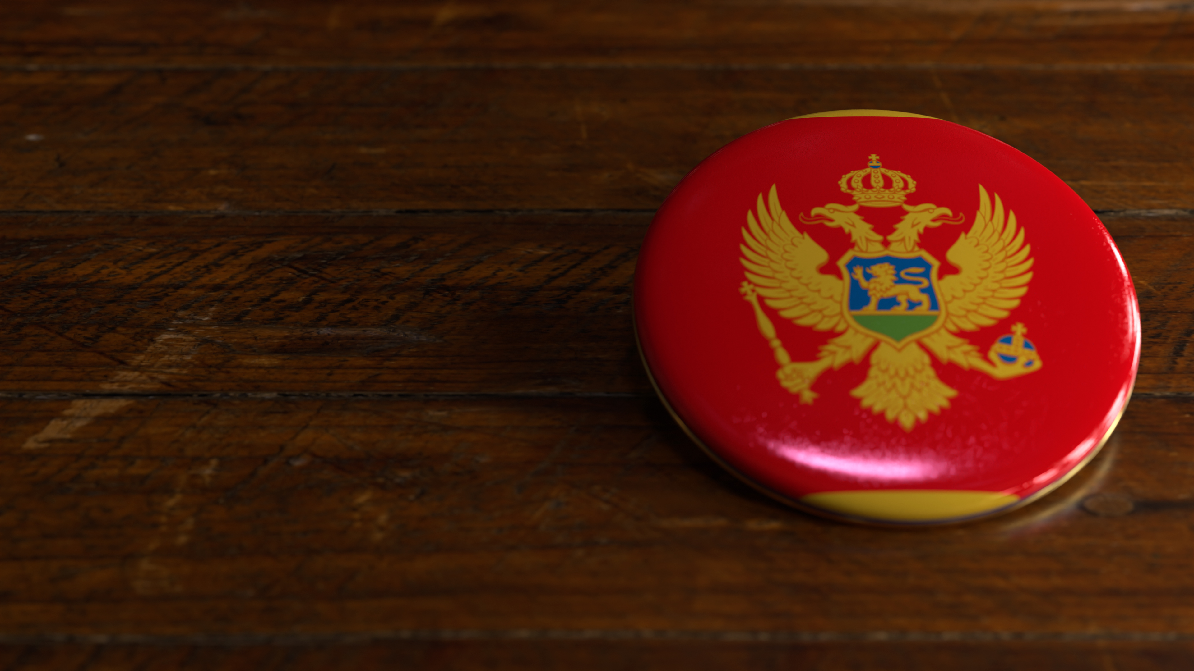 Montenegro Flag-Themed Voting Badge