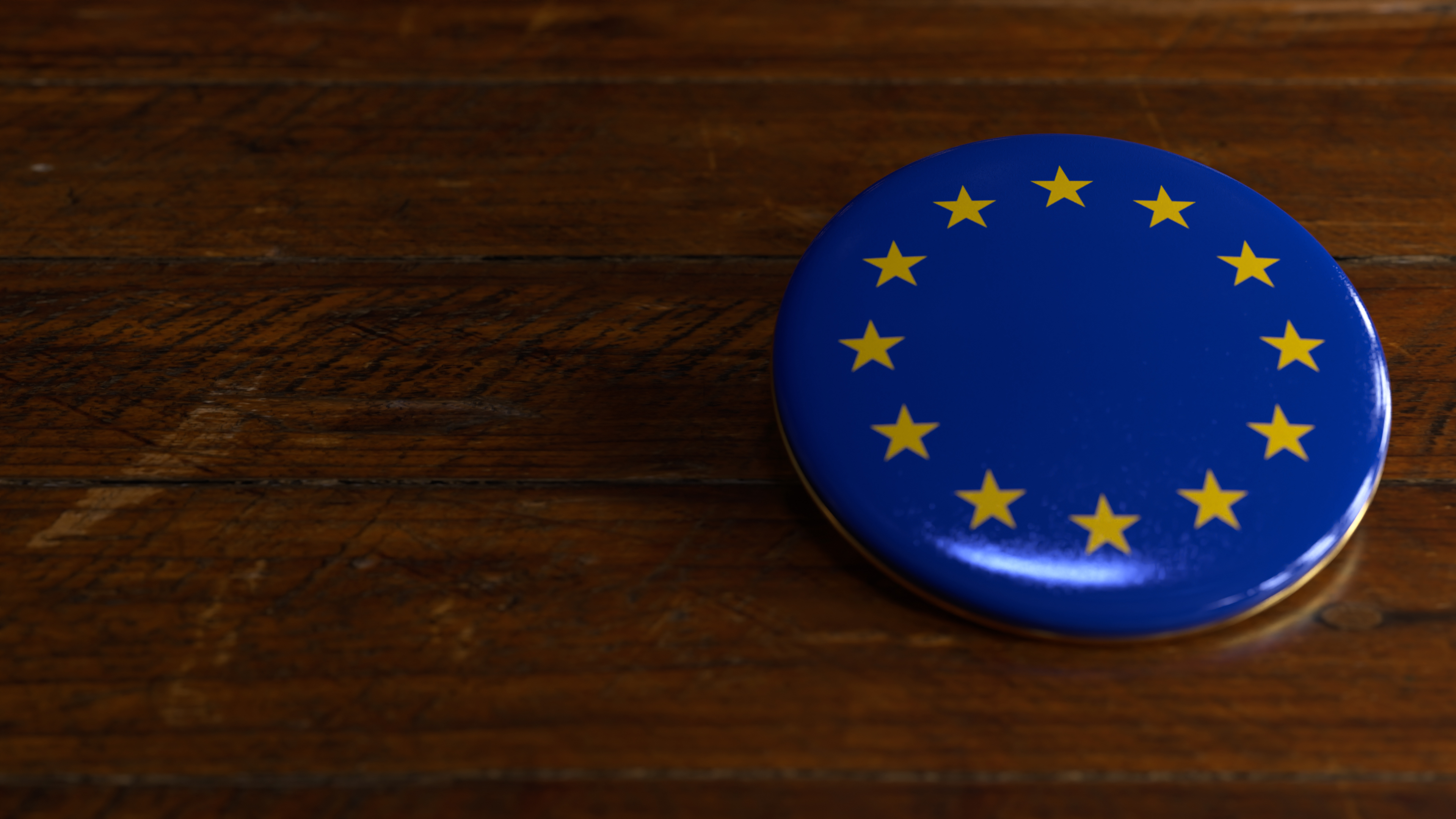 EU Flag-Themed Voting Badge