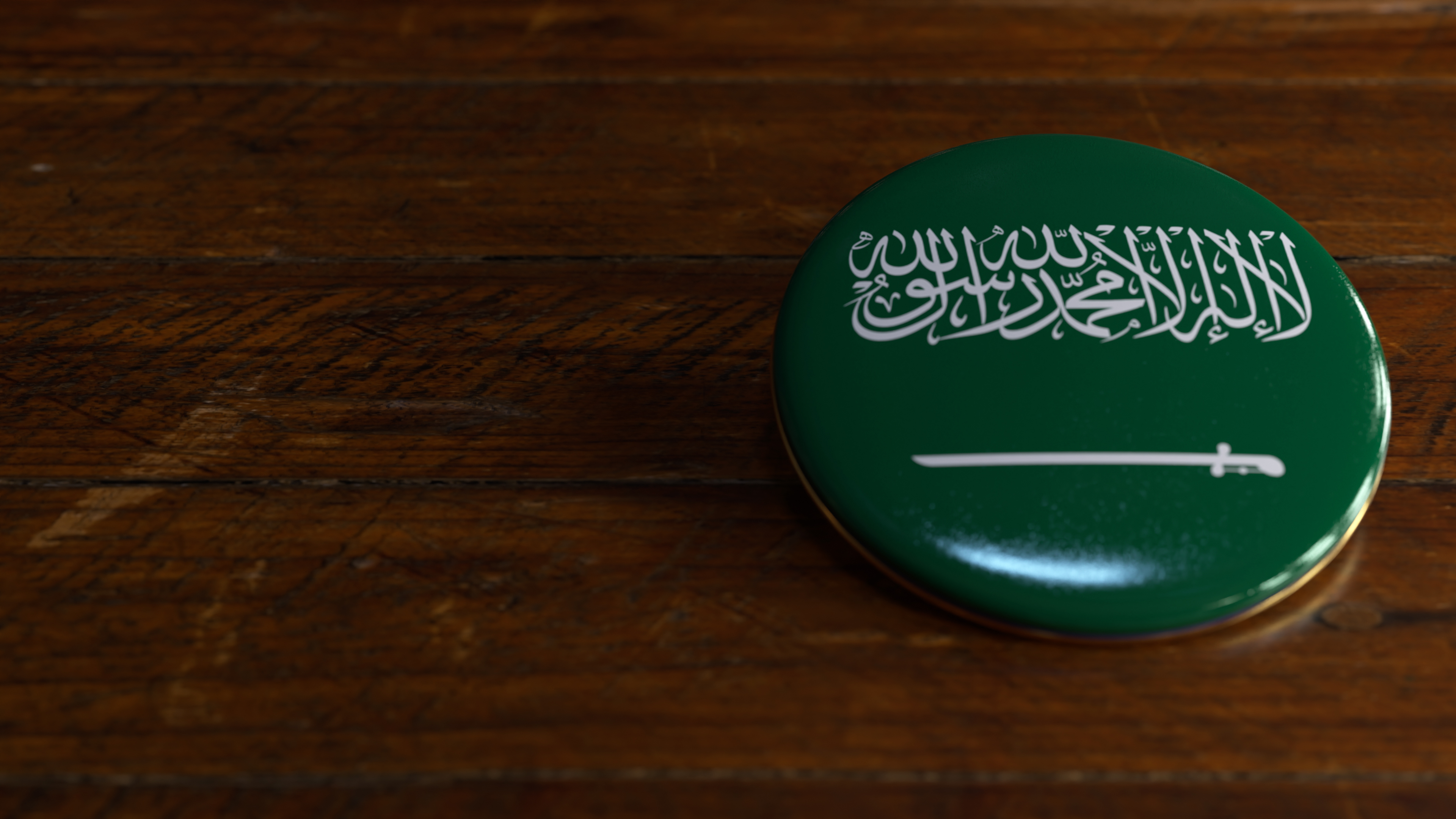 Saudi Arabia Flag-Themed Voting Badge