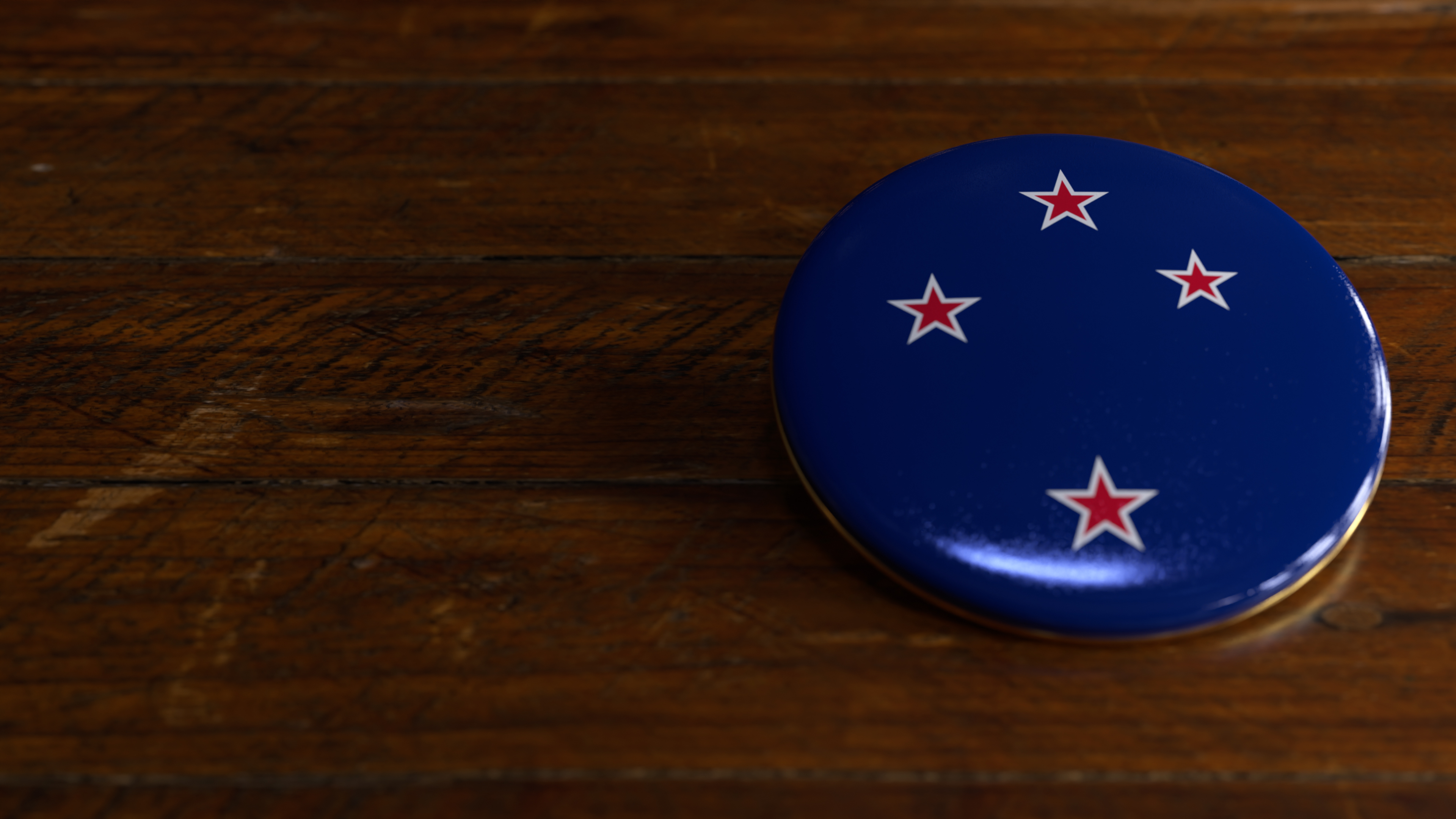 New Zealand Flag-Themed Voting Badge