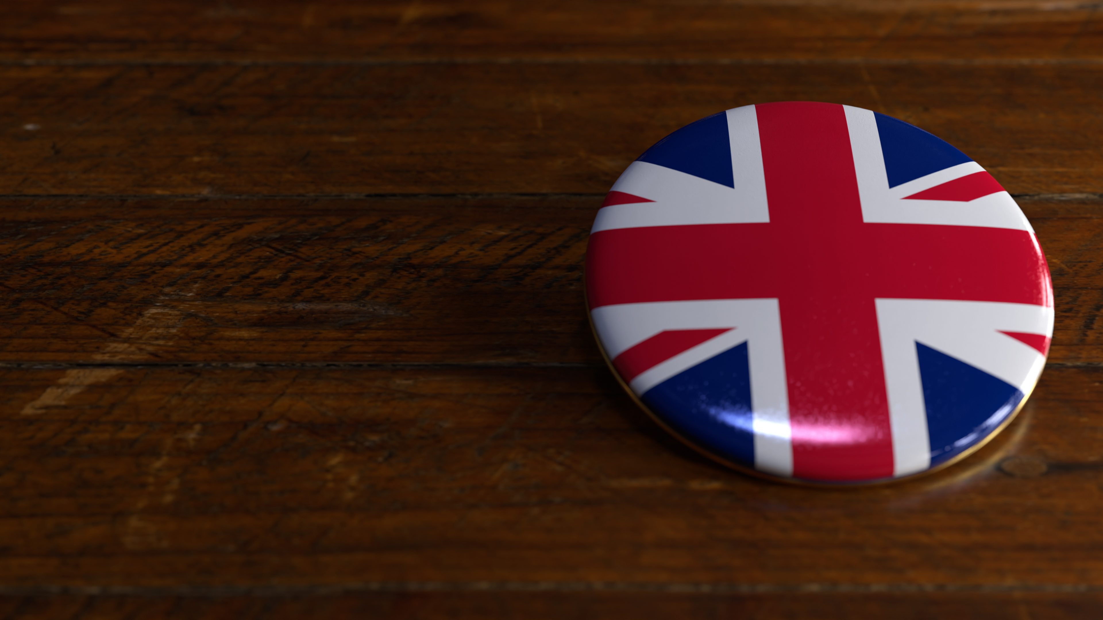 United Kingdom Flag-Themed Voting Badge
