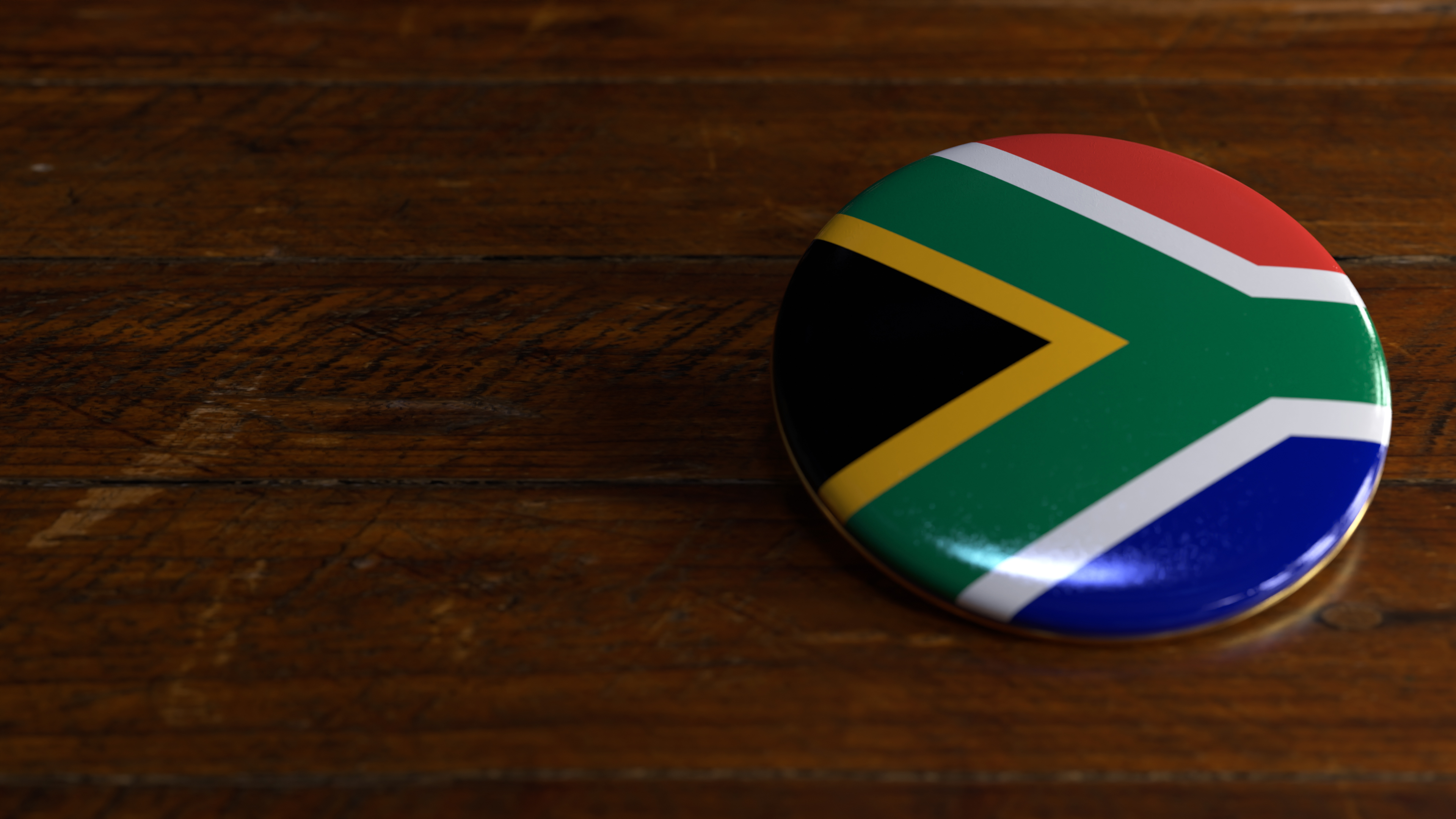 South Africa Flag-Themed Voting Badge