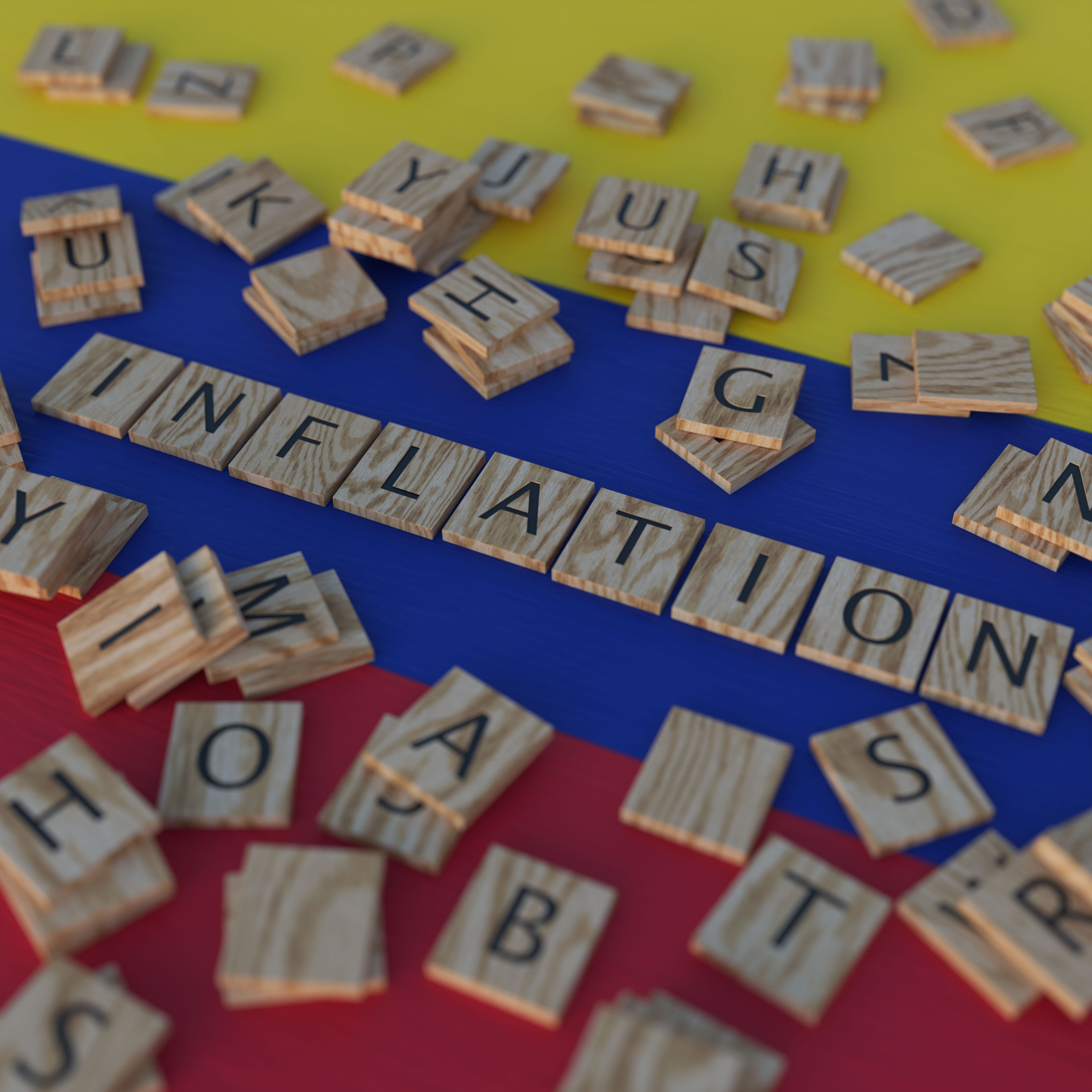 Inflation In Colombia With Scrabble Letters