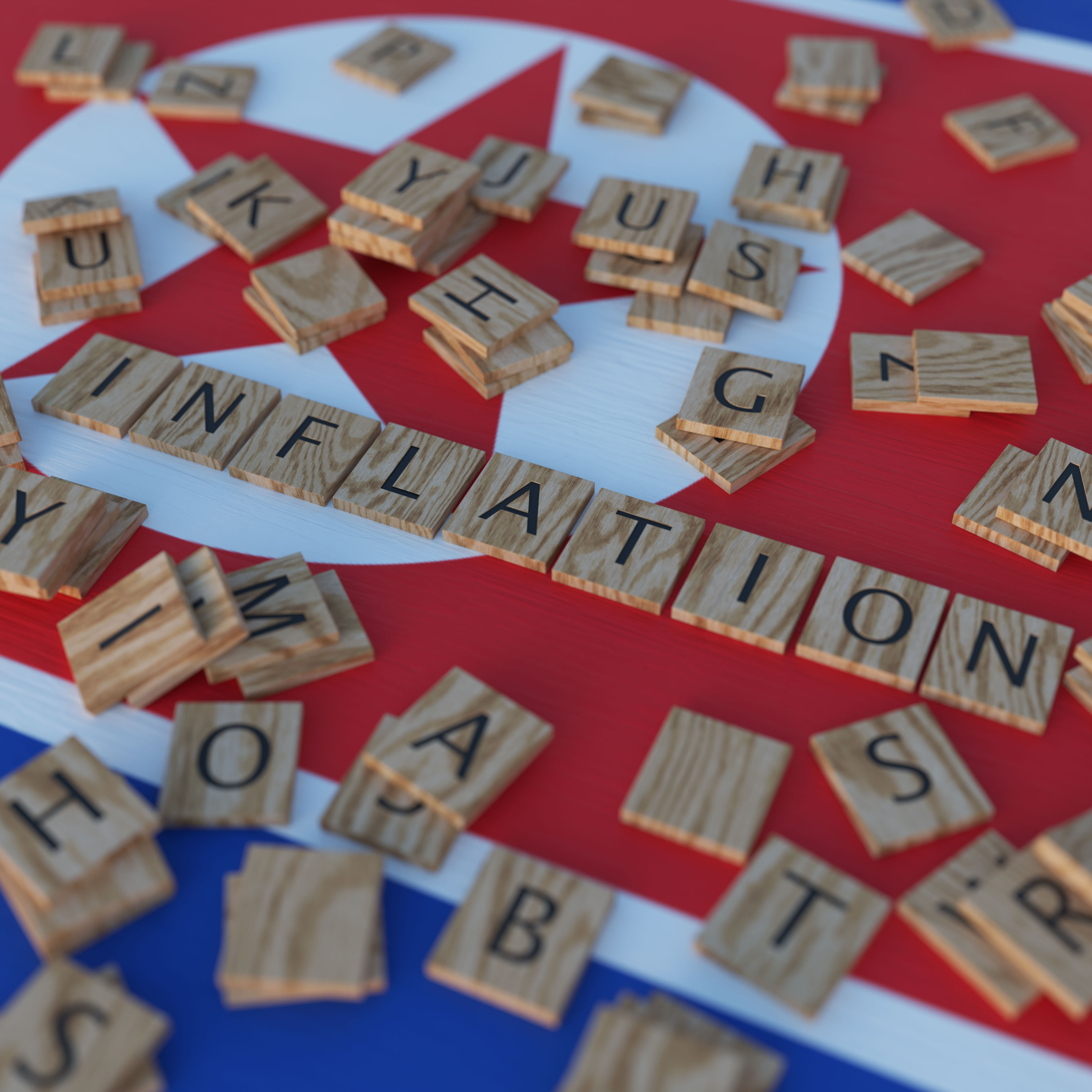 Inflation In North-Korea With Scrabble Letters