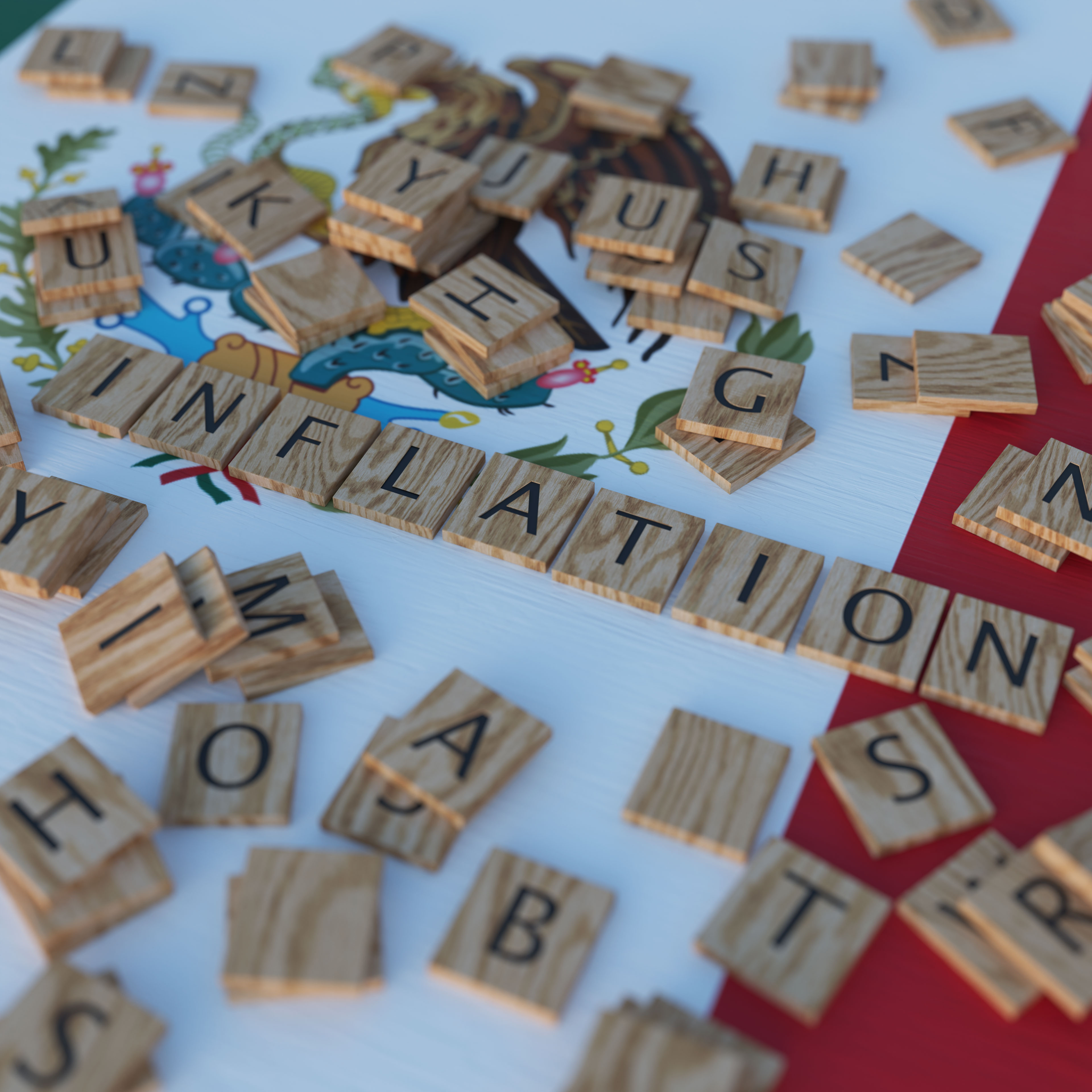 Inflation In Mexico With Scrabble Letters
