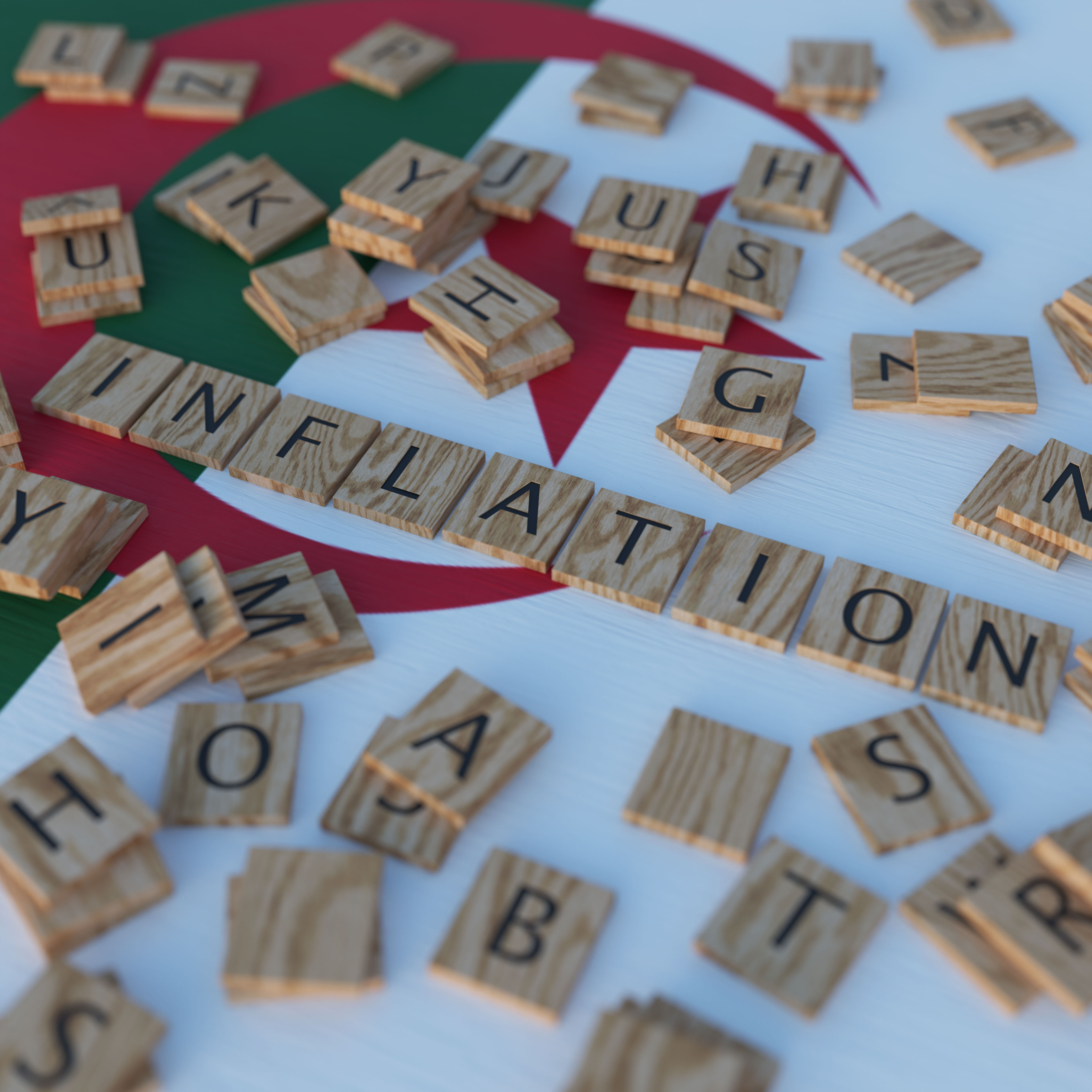 Inflation In Algeria With Scrabble Letters