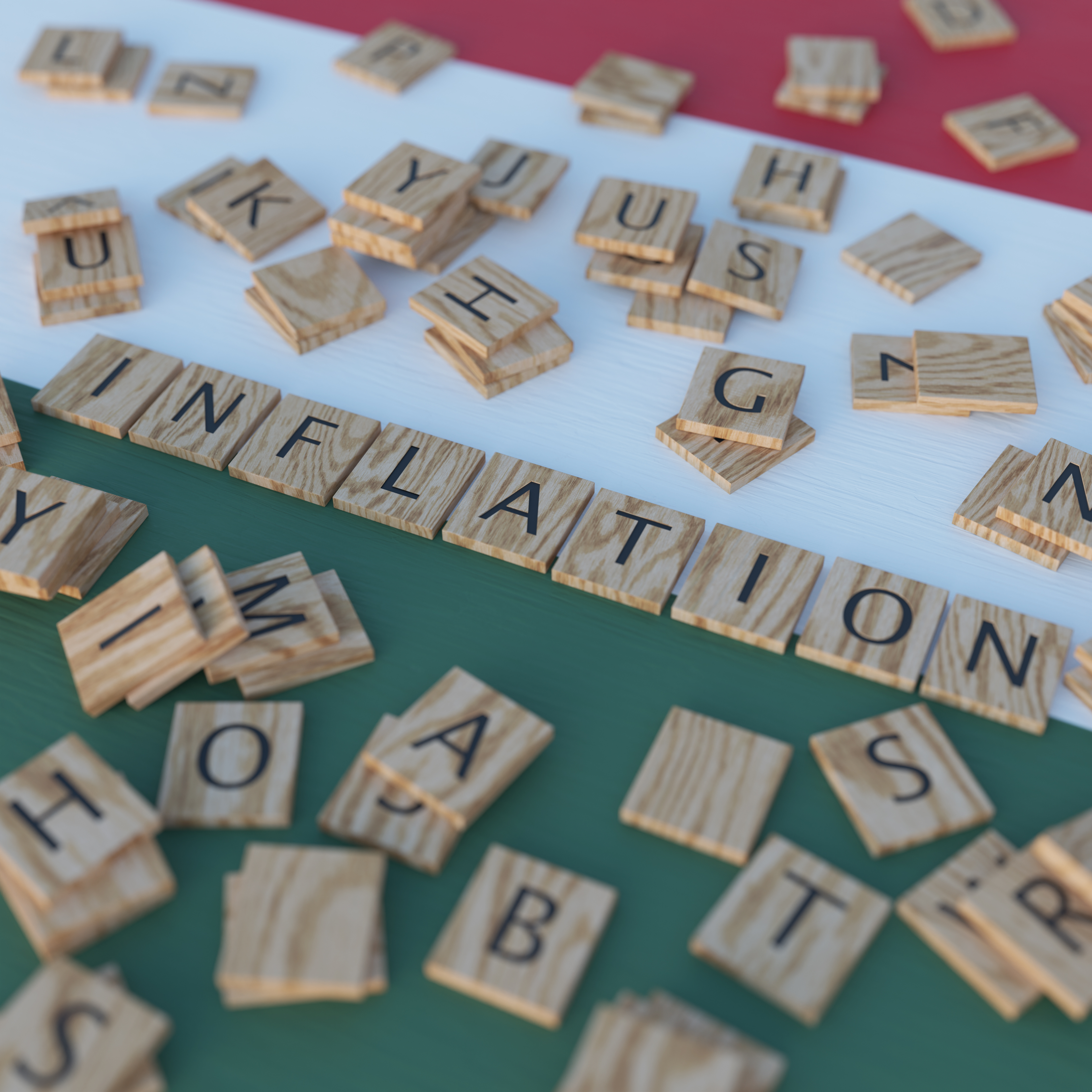 Inflation in Hungary Represented with Scrabble Letters